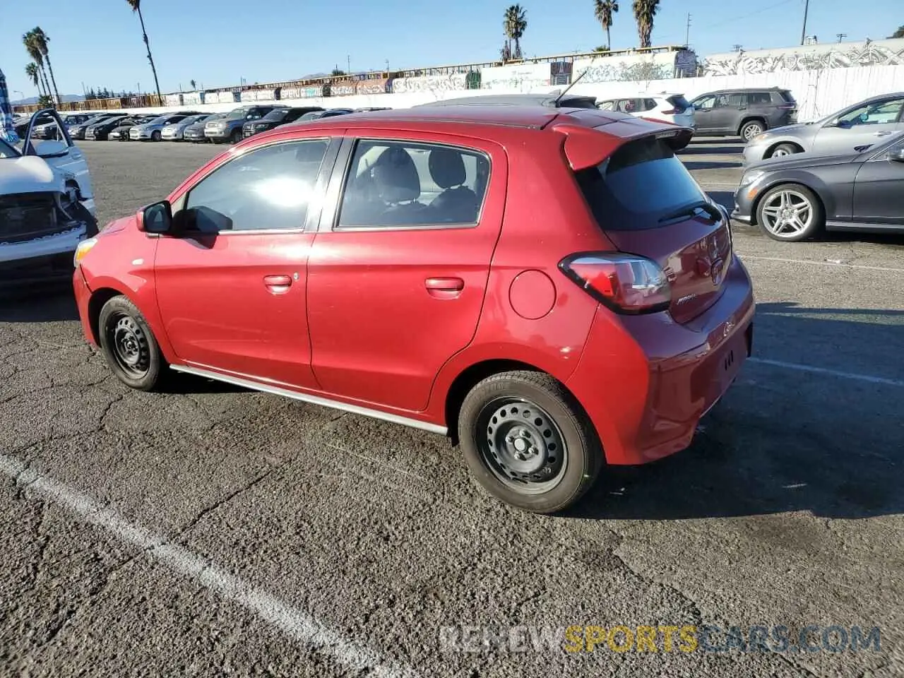 2 fotografías del automóvil dañado ML32AUHJ1MH003106 MITSUBISHI MIRAGE 2021