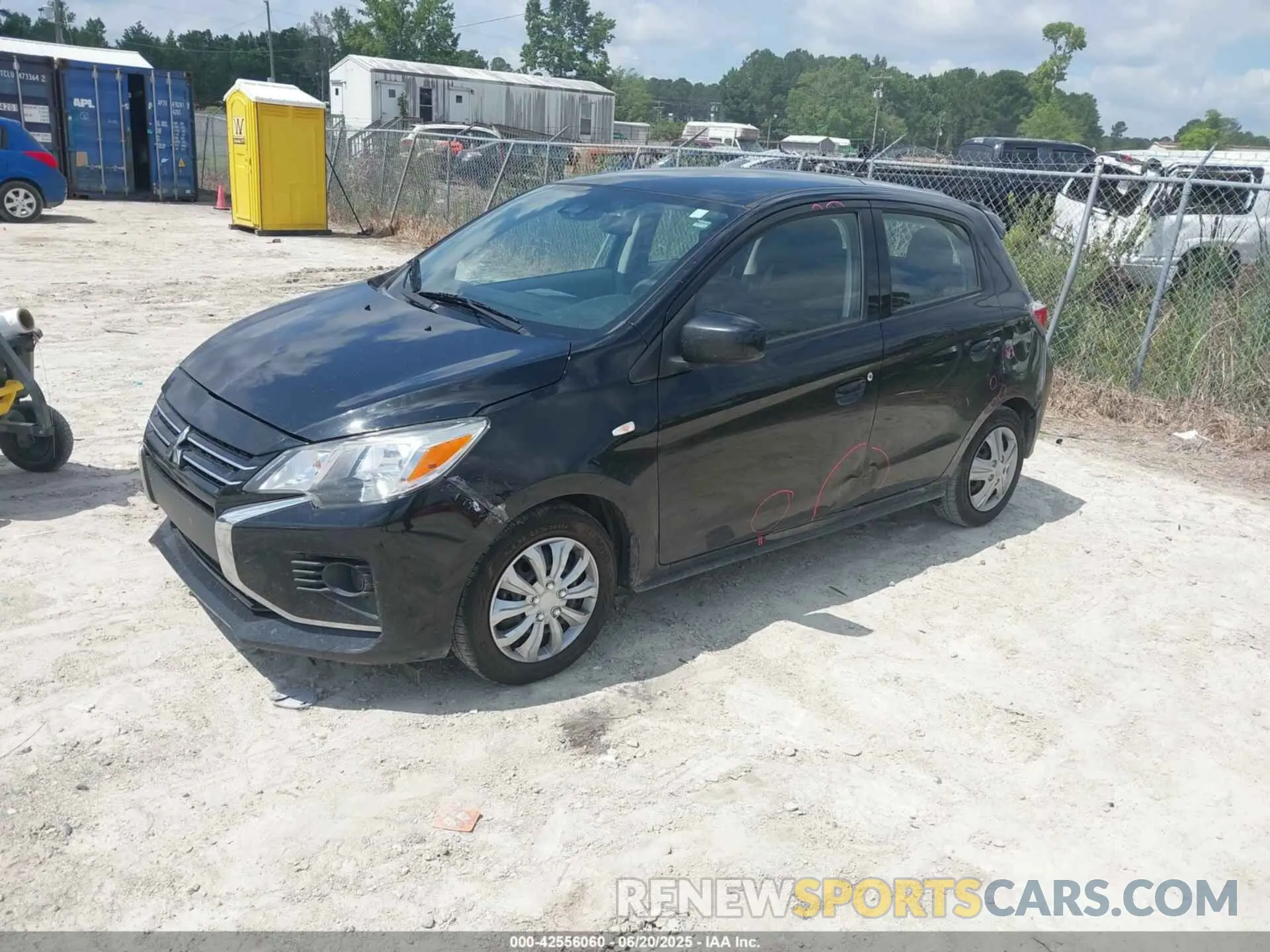 2 fotografías del automóvil dañado ML32AUHJ1MH007222 MITSUBISHI MIRAGE 2021
