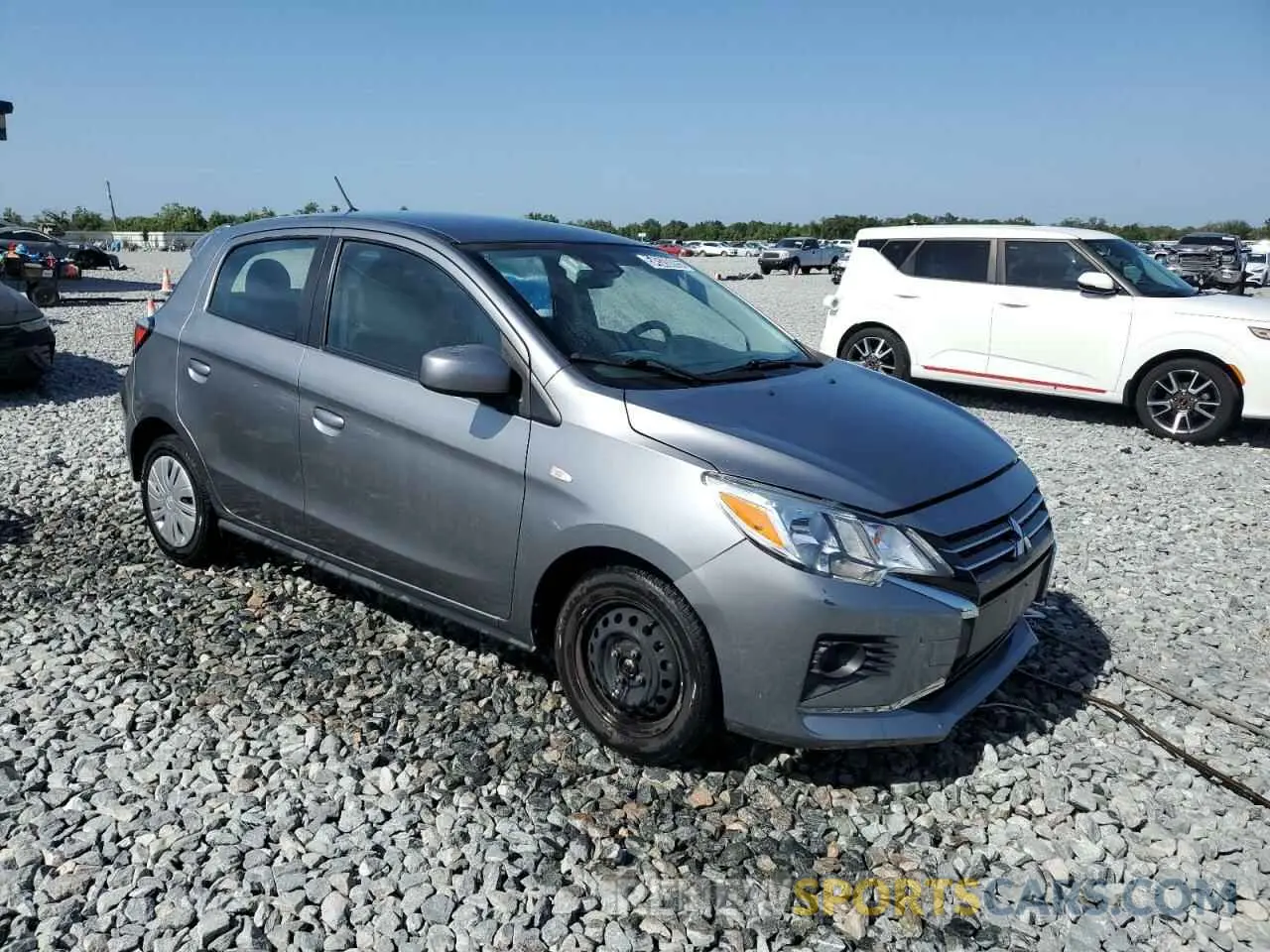 4 fotografías del automóvil dañado ML32AUHJ1MH008905 MITSUBISHI MIRAGE 2021