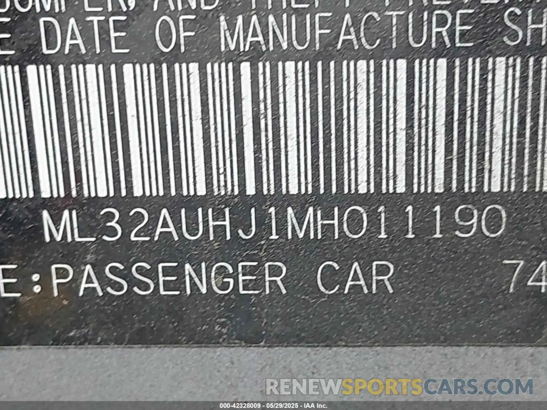 9 fotografías del automóvil dañado ML32AUHJ1MH011190 MITSUBISHI MIRAGE 2021