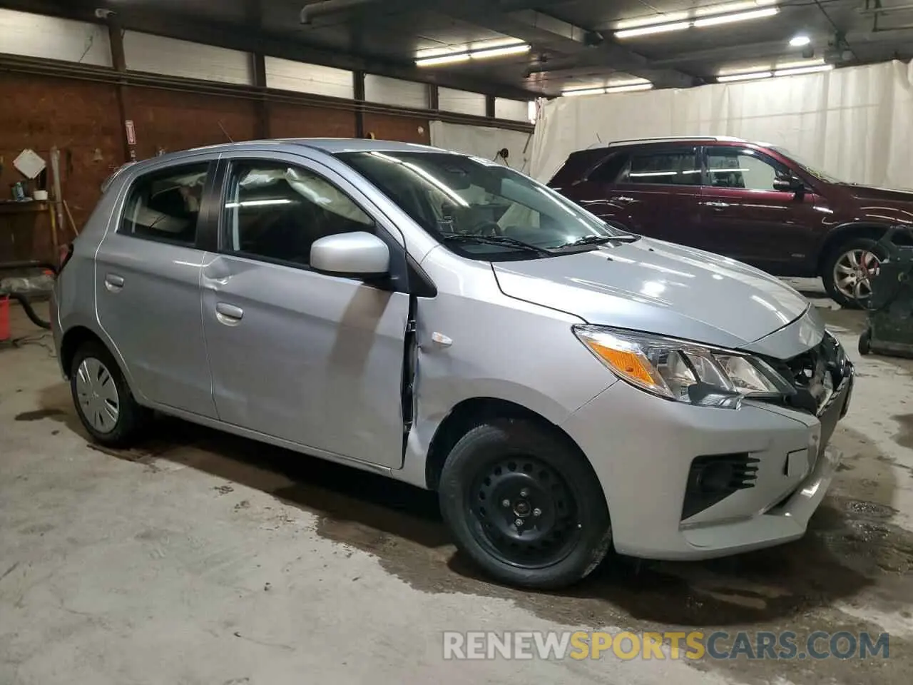 4 fotografías del automóvil dañado ML32AUHJ1MH011884 MITSUBISHI MIRAGE 2021