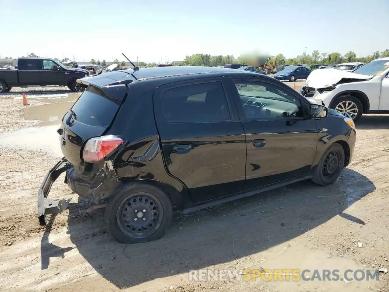 3 fotografías del automóvil dañado ML32AUHJ1MH013120 MITSUBISHI MIRAGE 2021