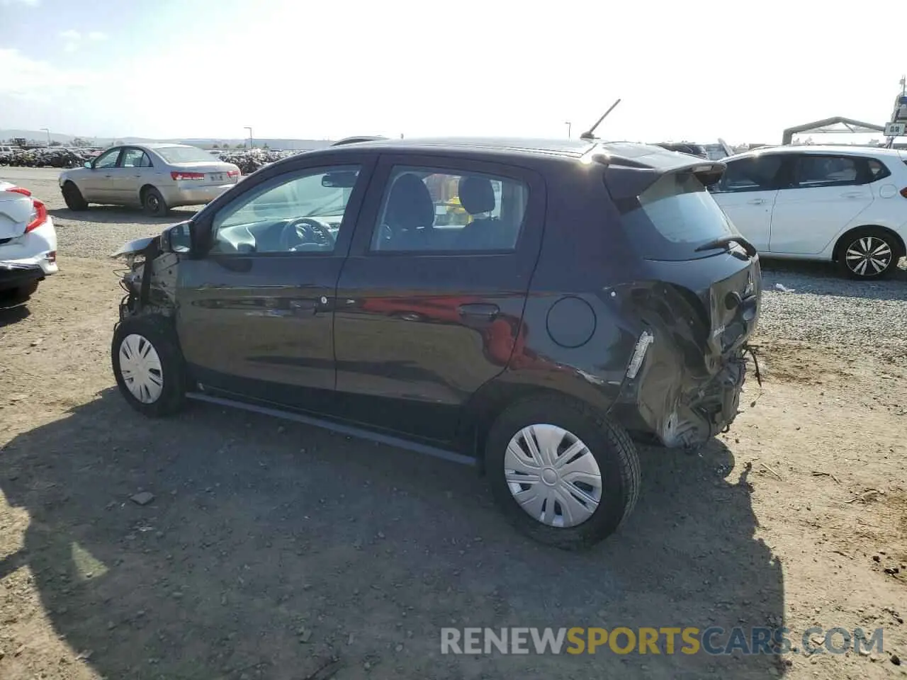 2 fotografías del automóvil dañado ML32AUHJ2MH007570 MITSUBISHI MIRAGE 2021