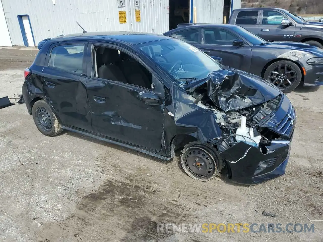4 fotografías del automóvil dañado ML32AUHJ2MH008525 MITSUBISHI MIRAGE 2021