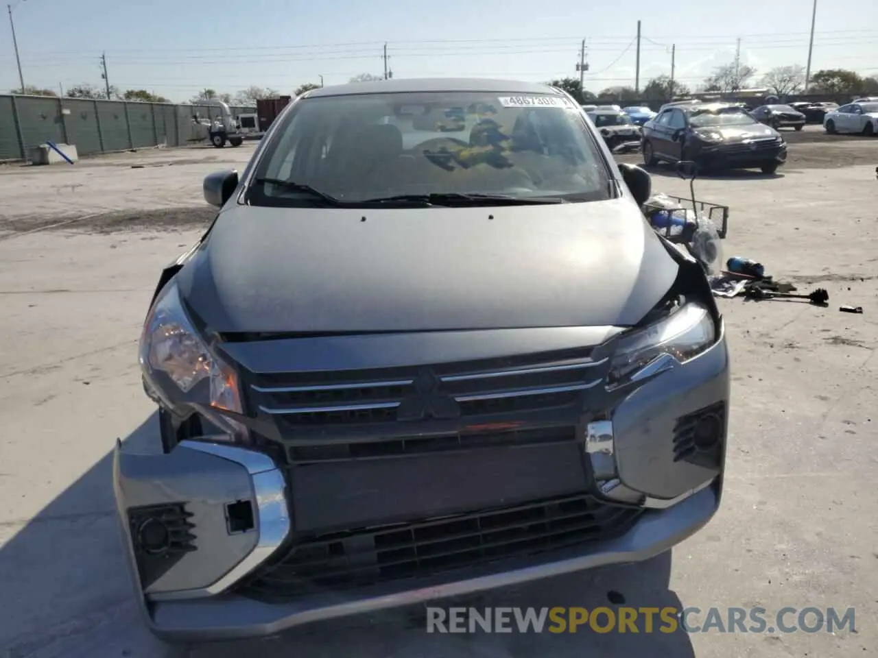 5 fotografías del automóvil dañado ML32AUHJ2MH011392 MITSUBISHI MIRAGE 2021