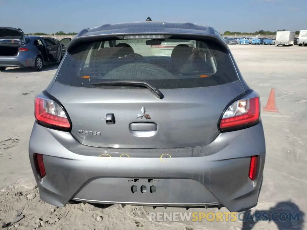 6 fotografías del automóvil dañado ML32AUHJ2MH011392 MITSUBISHI MIRAGE 2021
