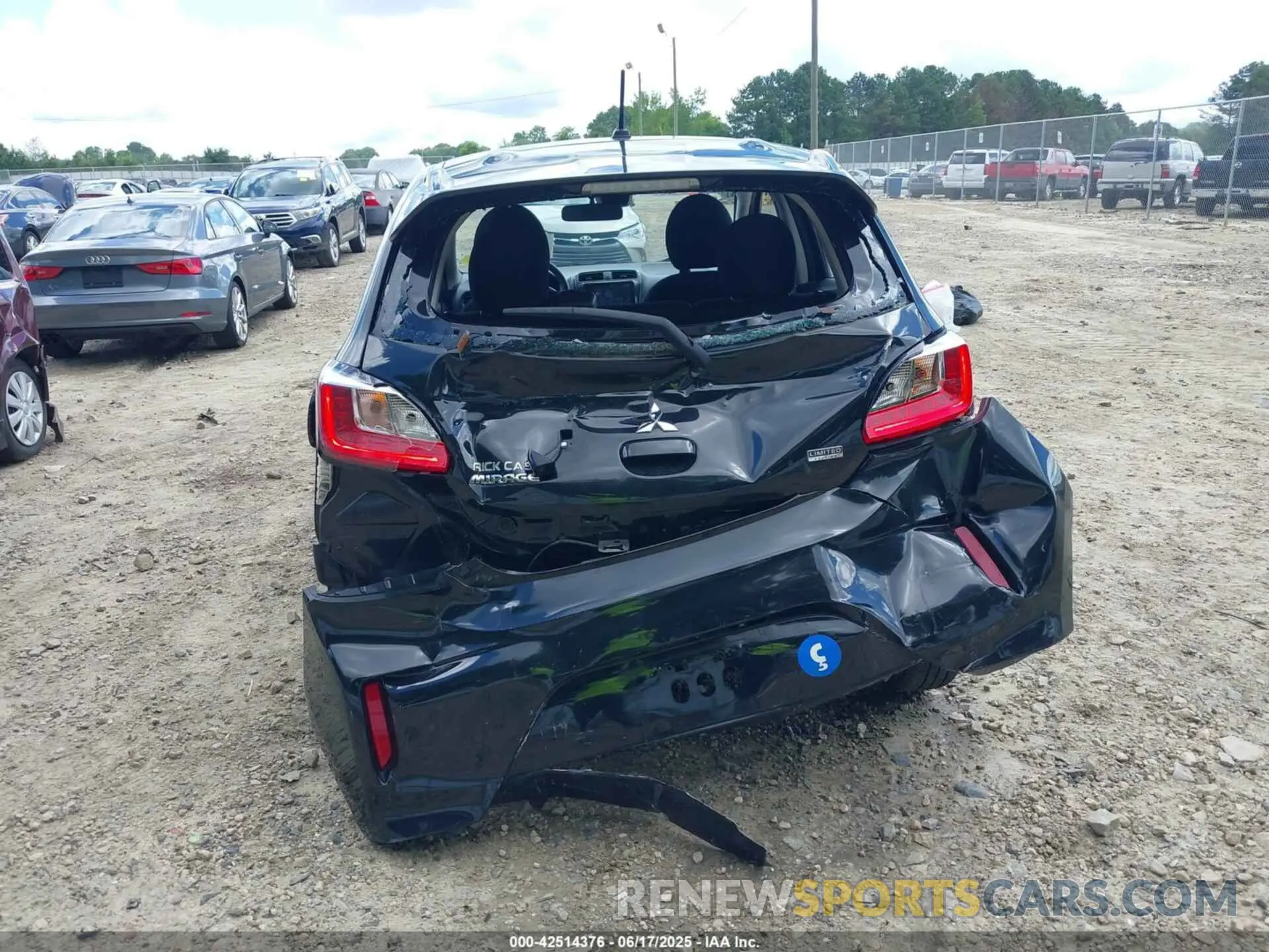 16 fotografías del automóvil dañado ML32AUHJ3MH004323 MITSUBISHI MIRAGE 2021