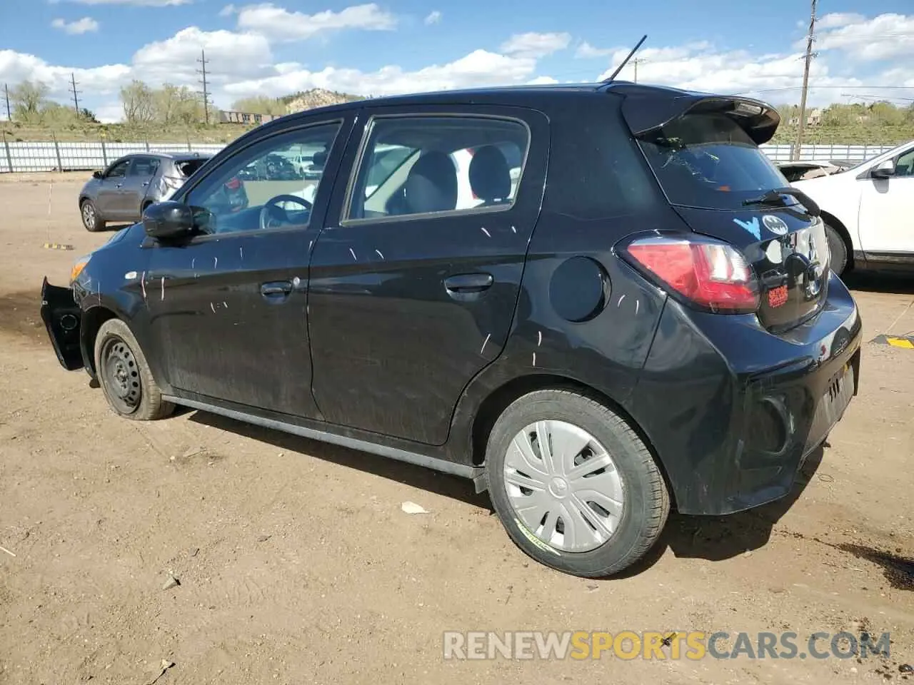 2 fotografías del automóvil dañado ML32AUHJ3MH006637 MITSUBISHI MIRAGE 2021