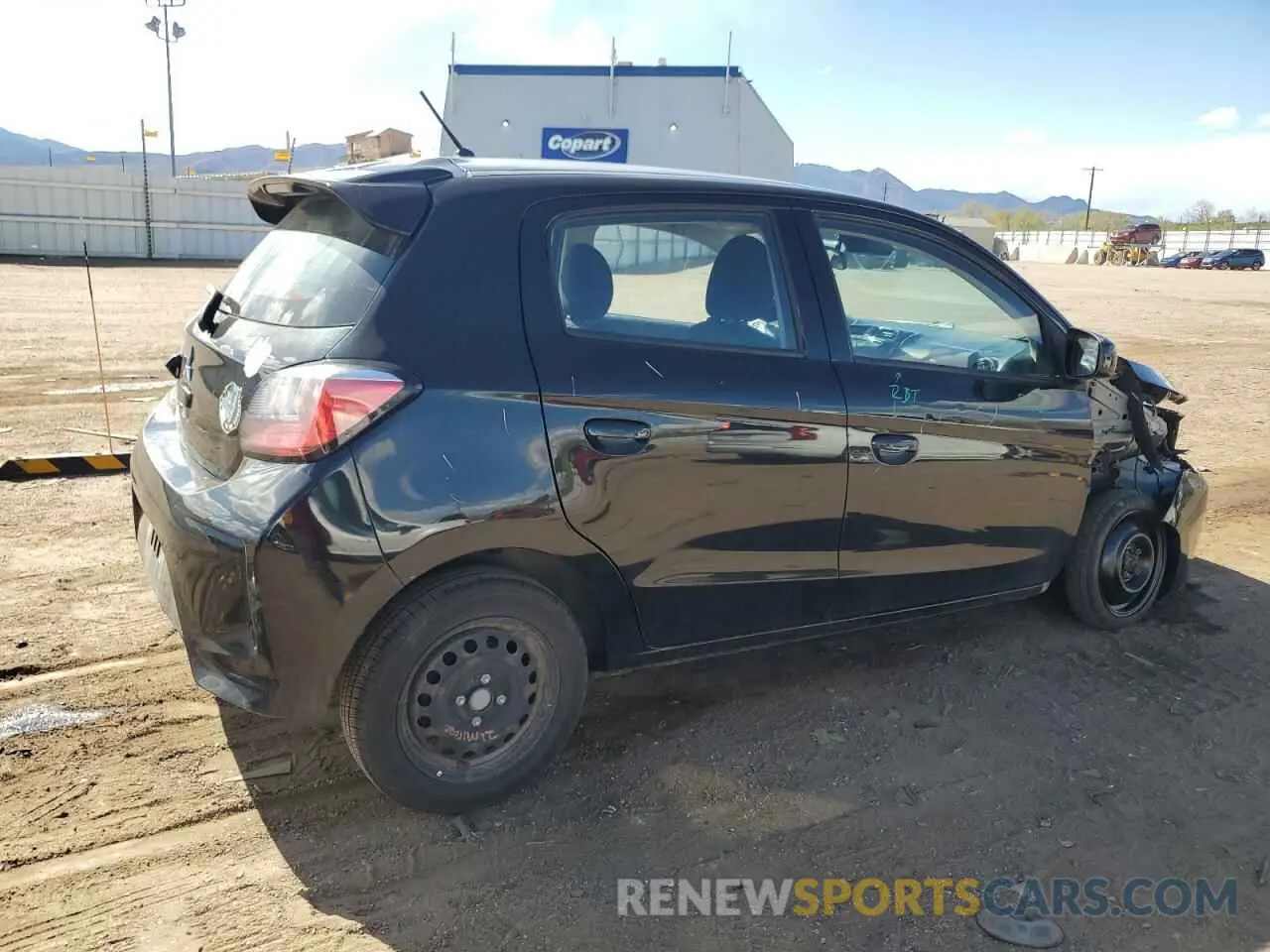 3 fotografías del automóvil dañado ML32AUHJ3MH006637 MITSUBISHI MIRAGE 2021