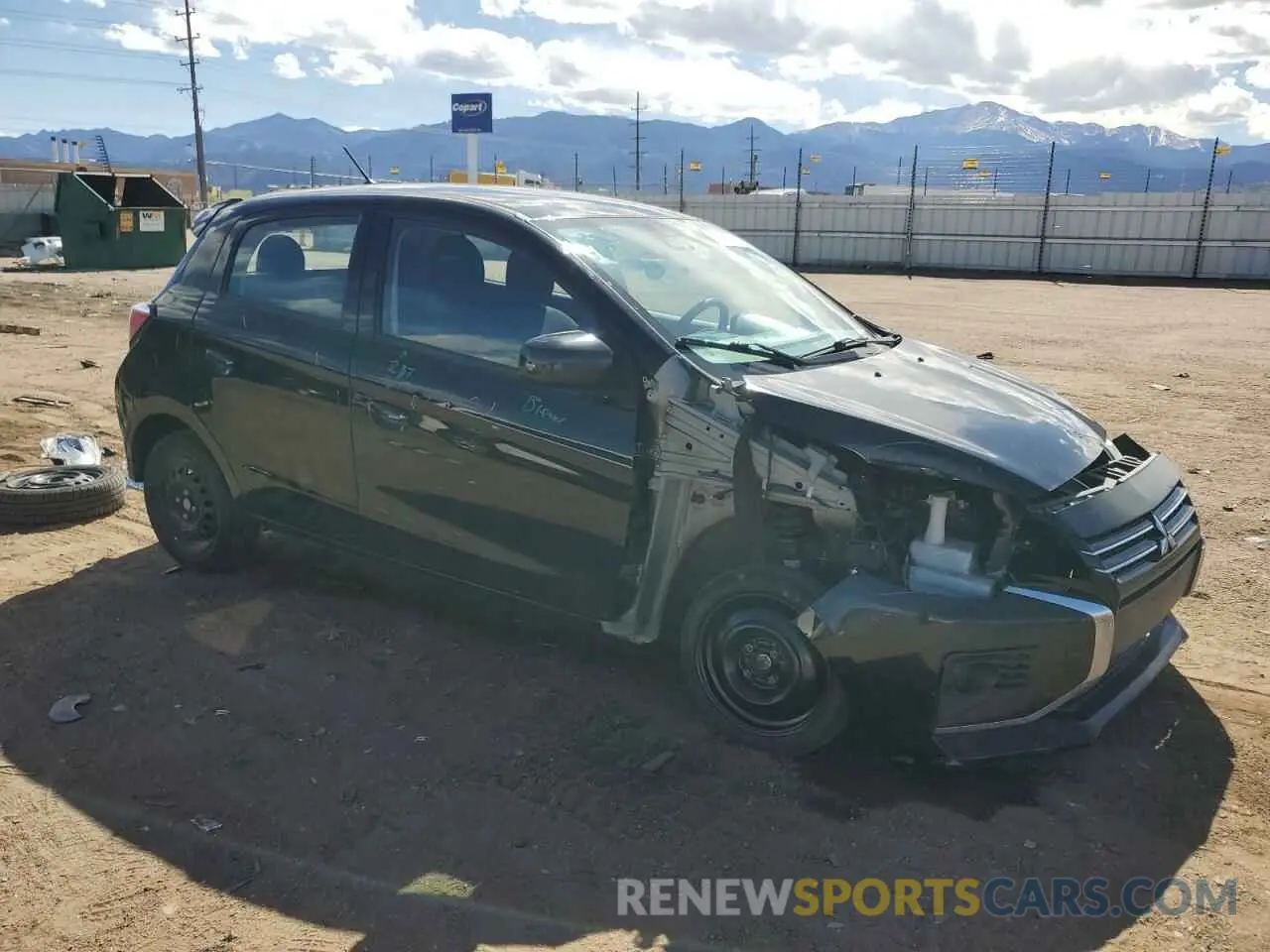 4 fotografías del automóvil dañado ML32AUHJ3MH006637 MITSUBISHI MIRAGE 2021