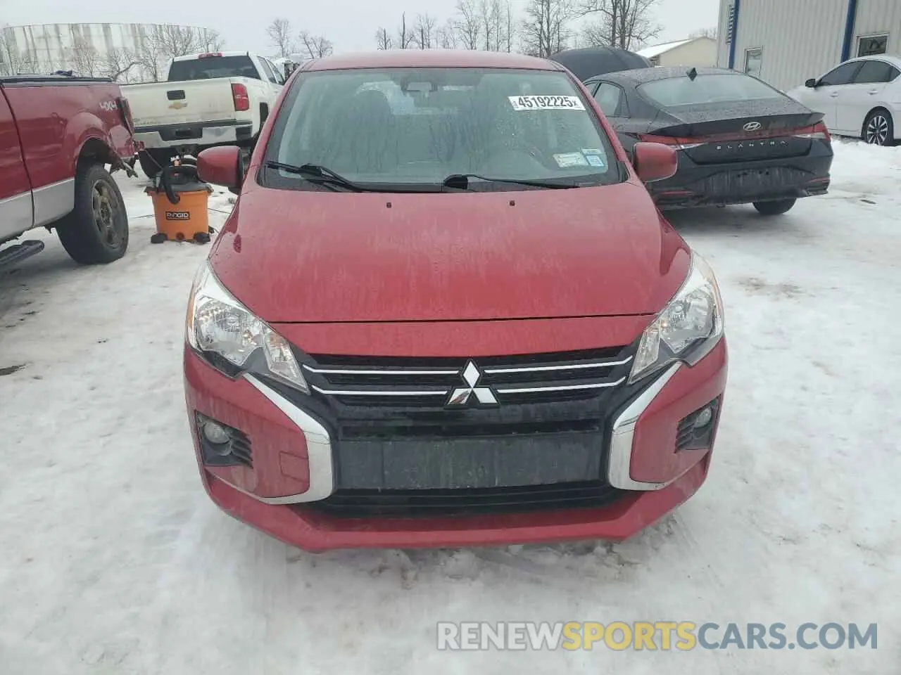 5 fotografías del automóvil dañado ML32AUHJ3MH009604 MITSUBISHI MIRAGE 2021