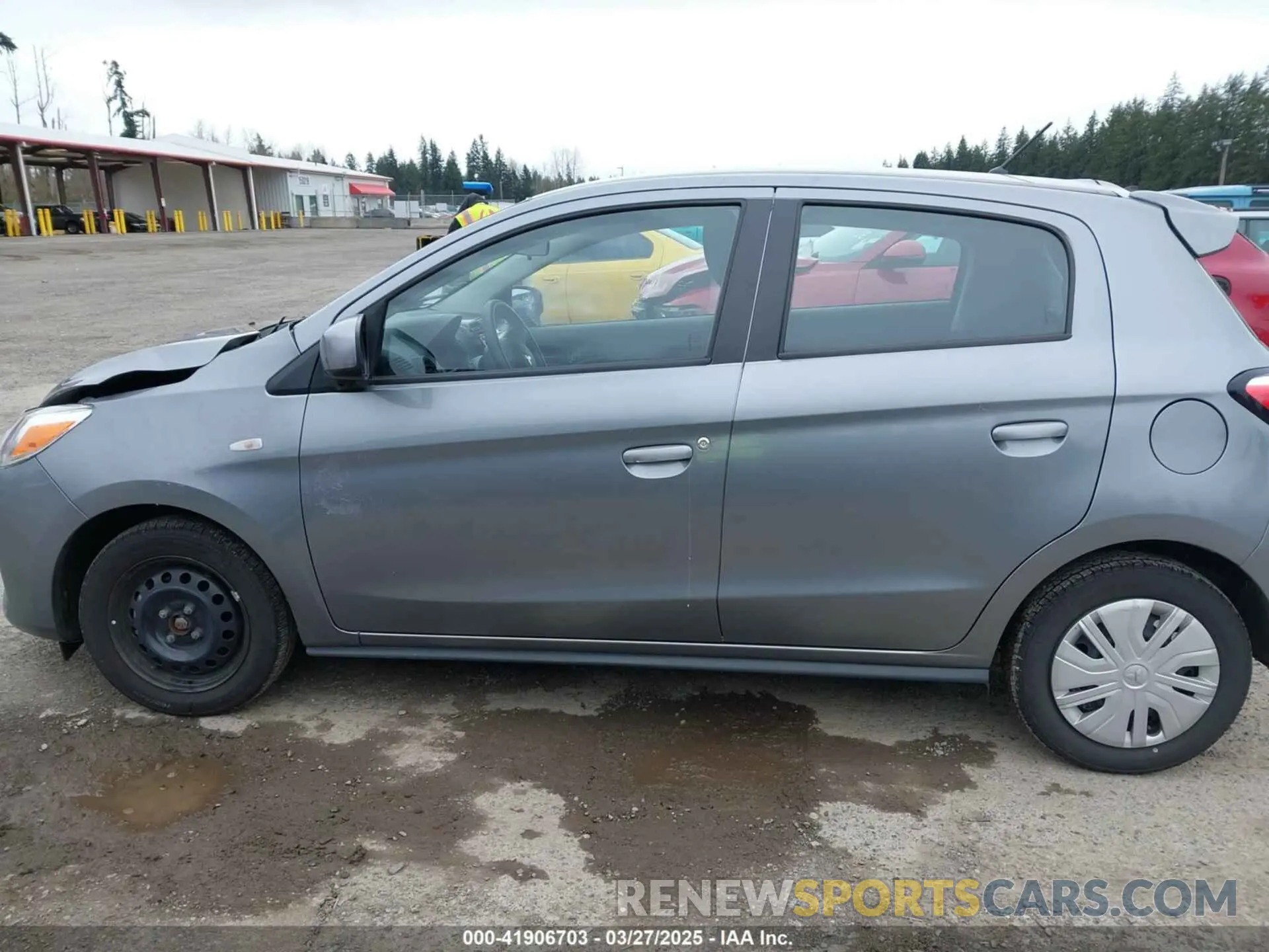 14 fotografías del automóvil dañado ML32AUHJ3MH013961 MITSUBISHI MIRAGE 2021