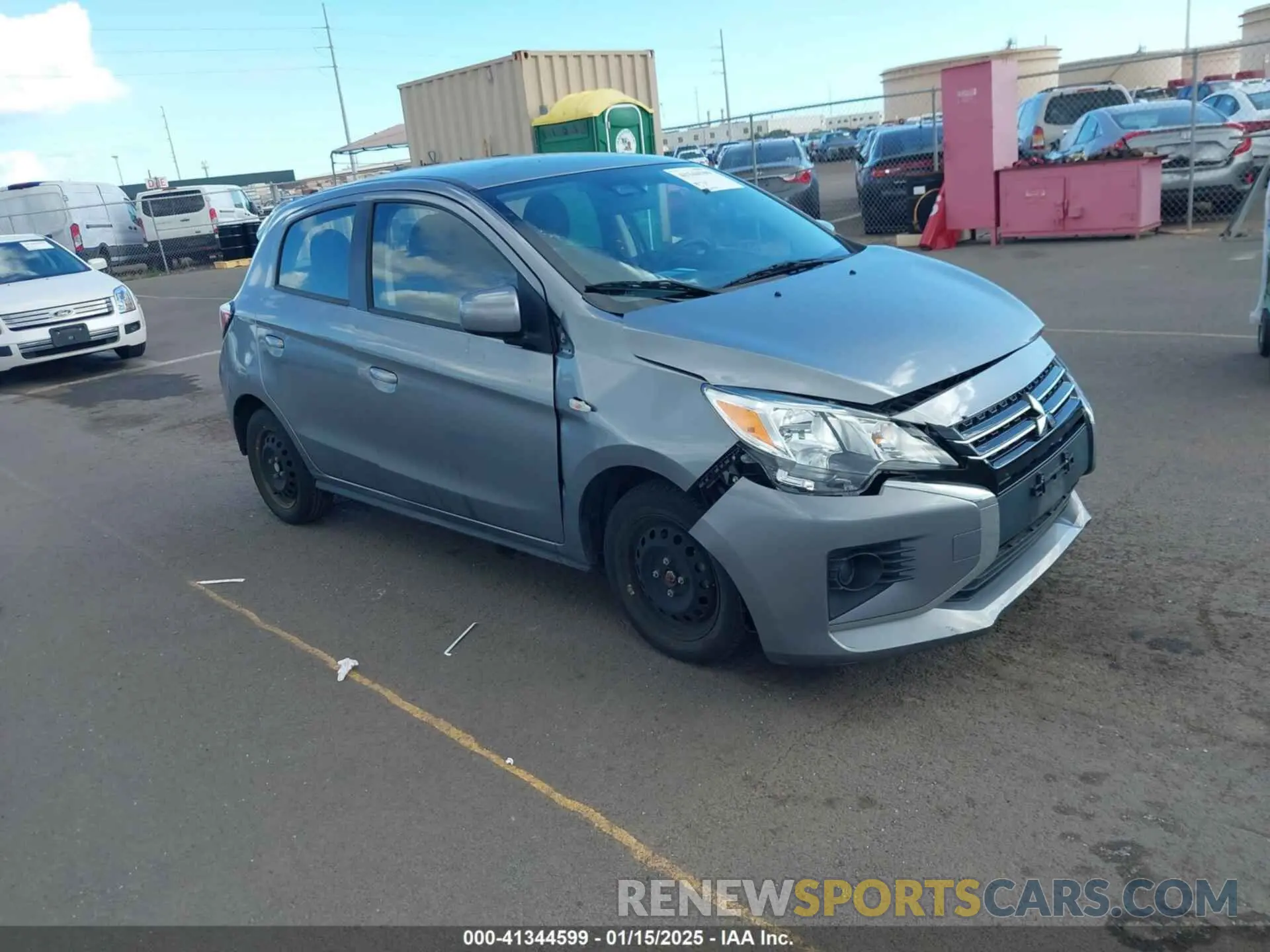 1 fotografías del automóvil dañado ML32AUHJ4MH007442 MITSUBISHI MIRAGE 2021