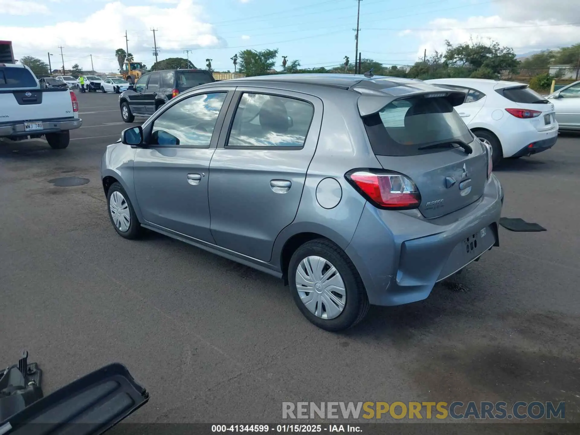 3 fotografías del automóvil dañado ML32AUHJ4MH007442 MITSUBISHI MIRAGE 2021