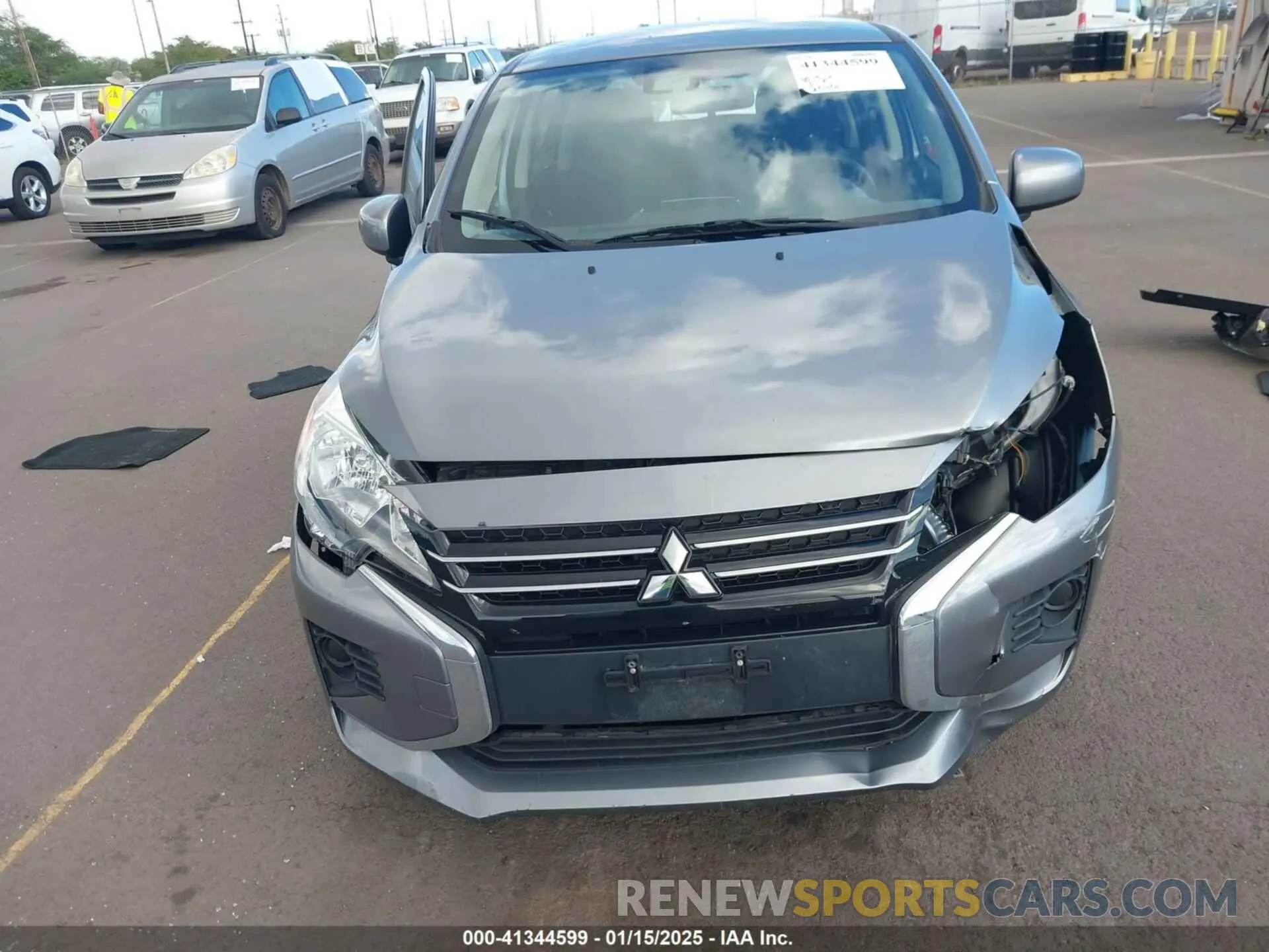 6 fotografías del automóvil dañado ML32AUHJ4MH007442 MITSUBISHI MIRAGE 2021