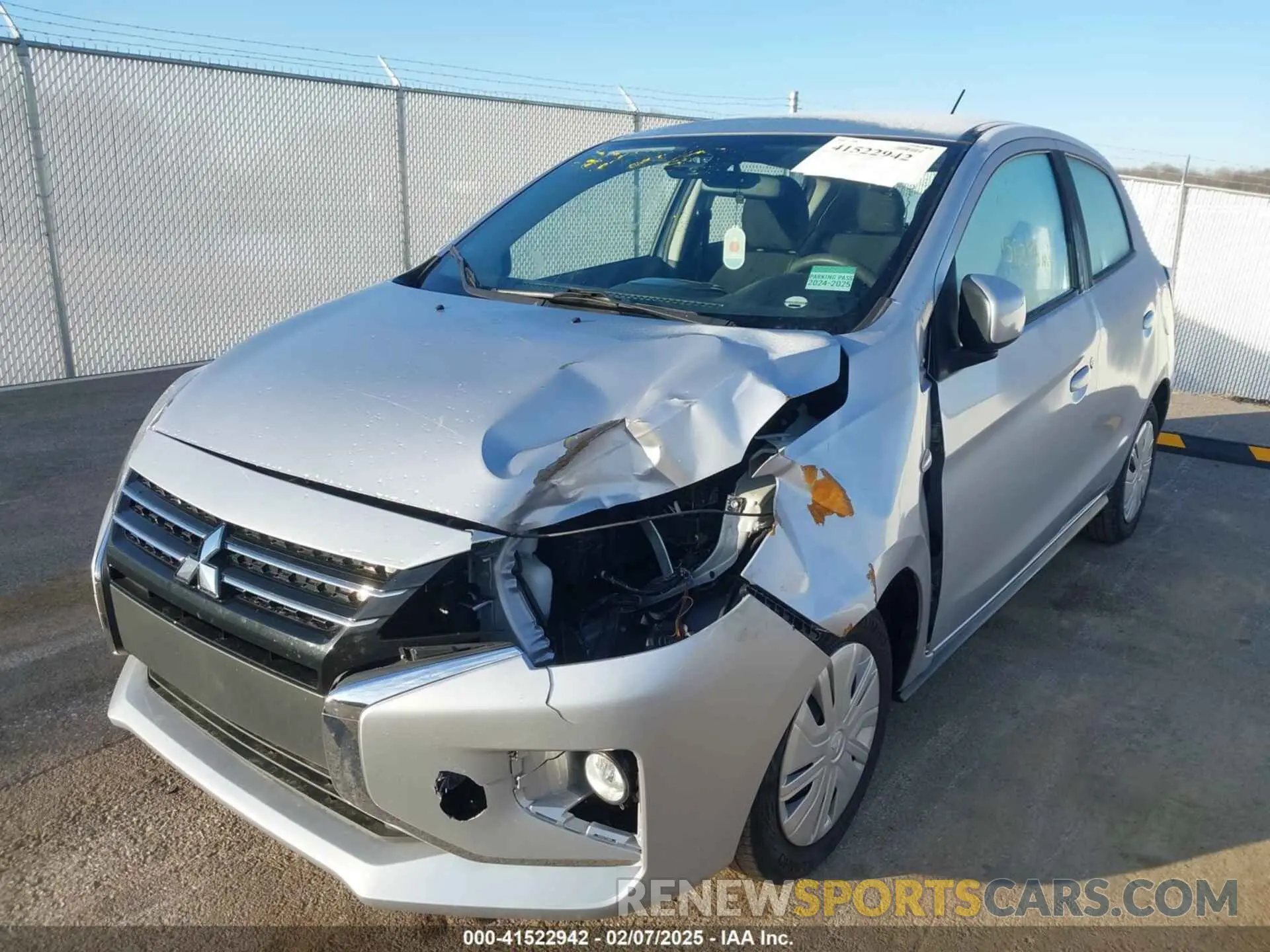 6 fotografías del automóvil dañado ML32AUHJ4MH011569 MITSUBISHI MIRAGE 2021