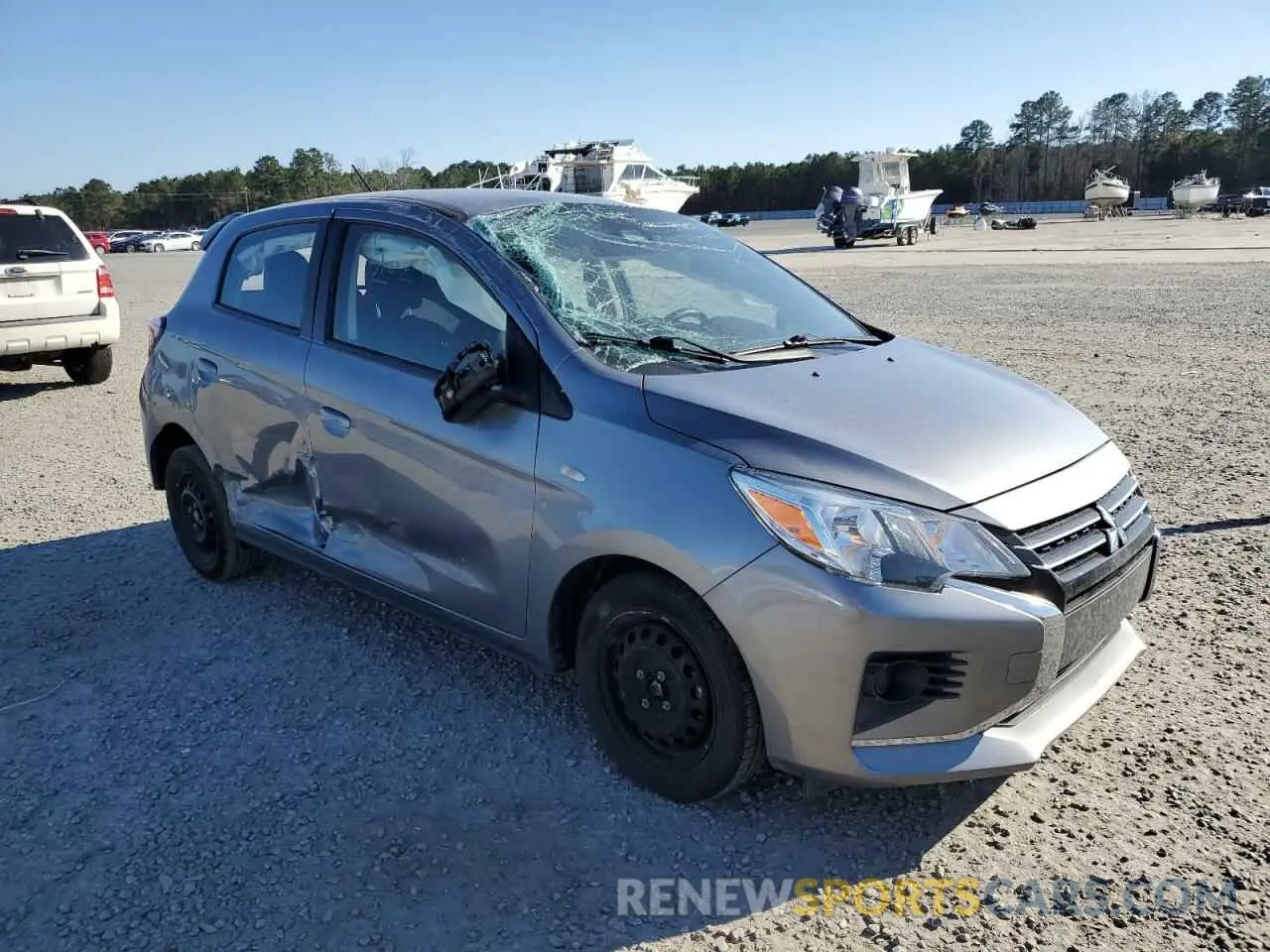 4 fotografías del automóvil dañado ML32AUHJ4MH011765 MITSUBISHI MIRAGE 2021