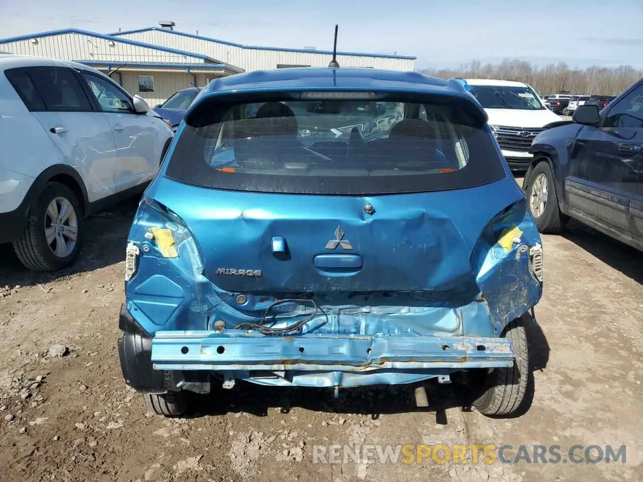 6 fotografías del automóvil dañado ML32AUHJ5MH002220 MITSUBISHI MIRAGE 2021