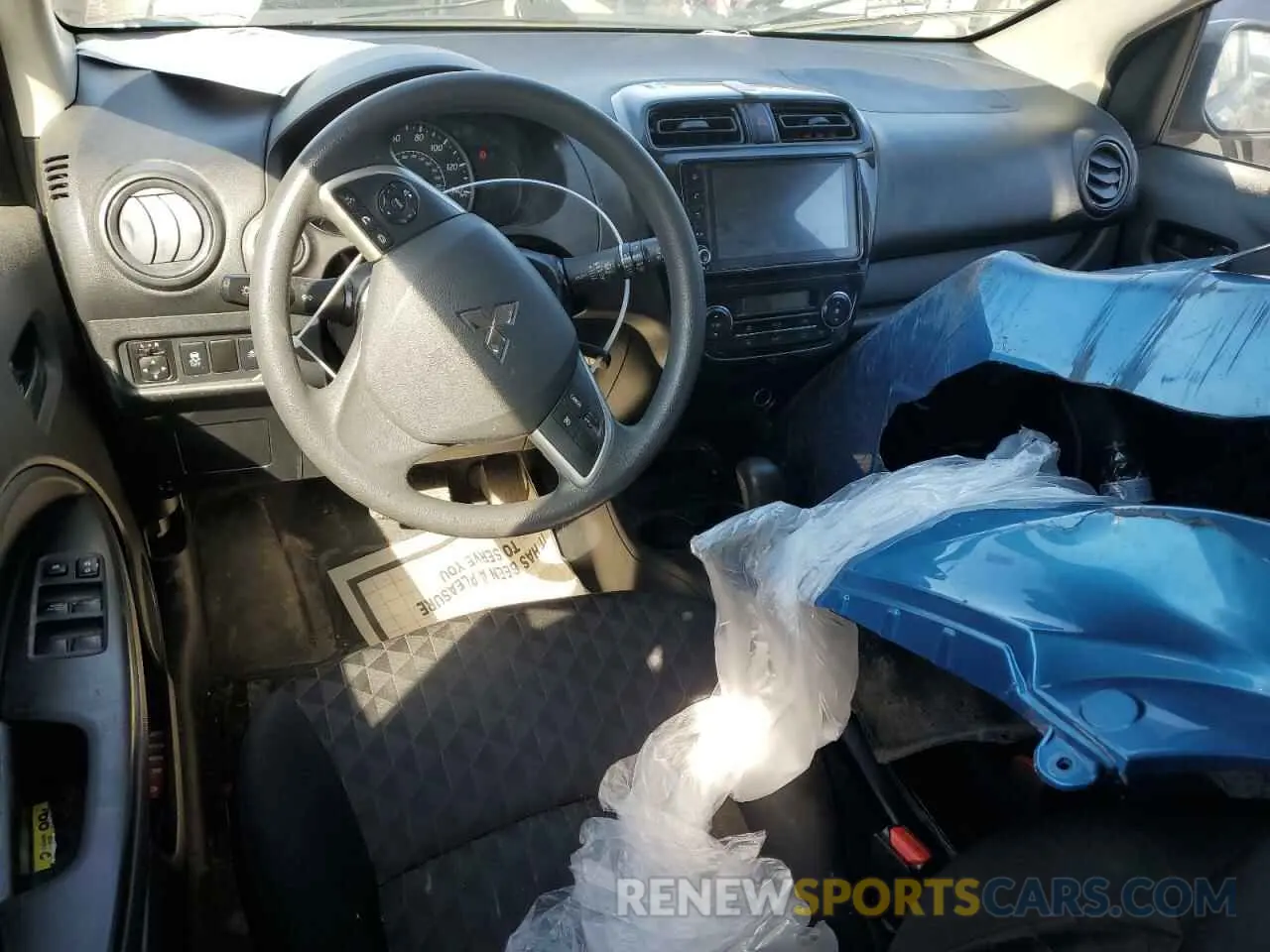 8 fotografías del automóvil dañado ML32AUHJ5MH002220 MITSUBISHI MIRAGE 2021