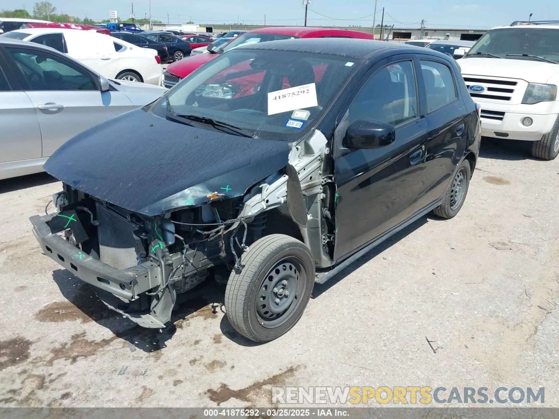 2 fotografías del automóvil dañado ML32AUHJ5MH003559 MITSUBISHI MIRAGE 2021