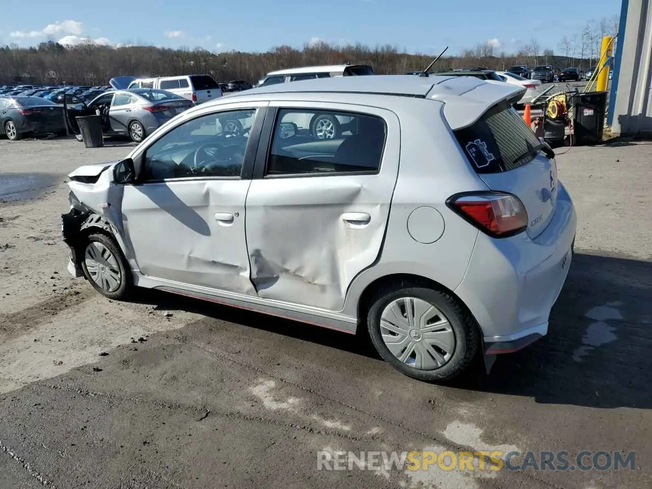 2 fotografías del automóvil dañado ML32AUHJ5MH004470 MITSUBISHI MIRAGE 2021