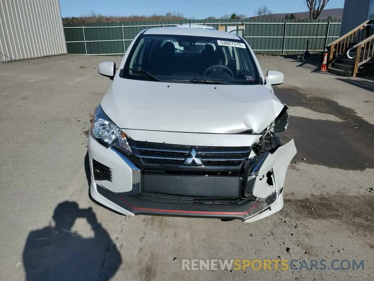 5 fotografías del automóvil dañado ML32AUHJ5MH004470 MITSUBISHI MIRAGE 2021