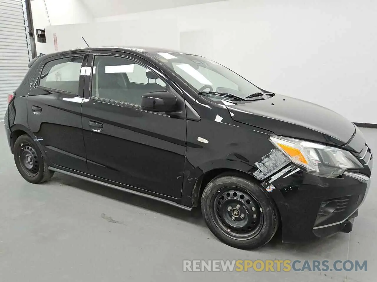 4 fotografías del automóvil dañado ML32AUHJ5MH006686 MITSUBISHI MIRAGE 2021