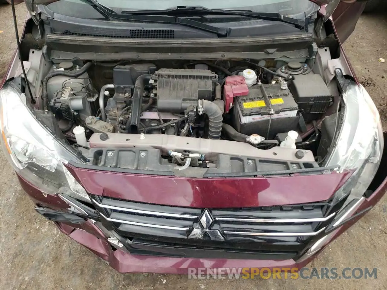 11 fotografías del automóvil dañado ML32AUHJ5MH010592 MITSUBISHI MIRAGE 2021