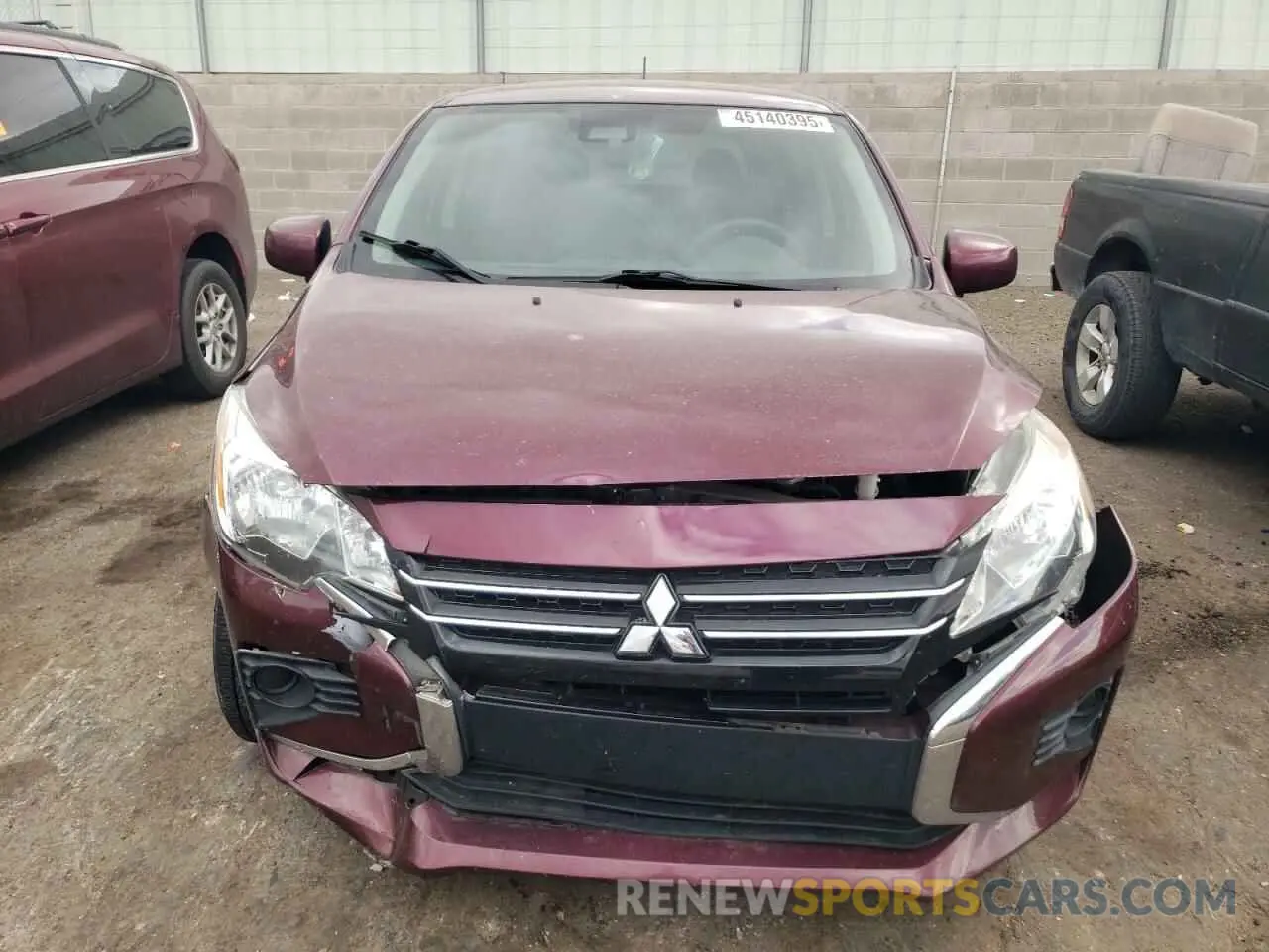 5 fotografías del automóvil dañado ML32AUHJ5MH010592 MITSUBISHI MIRAGE 2021