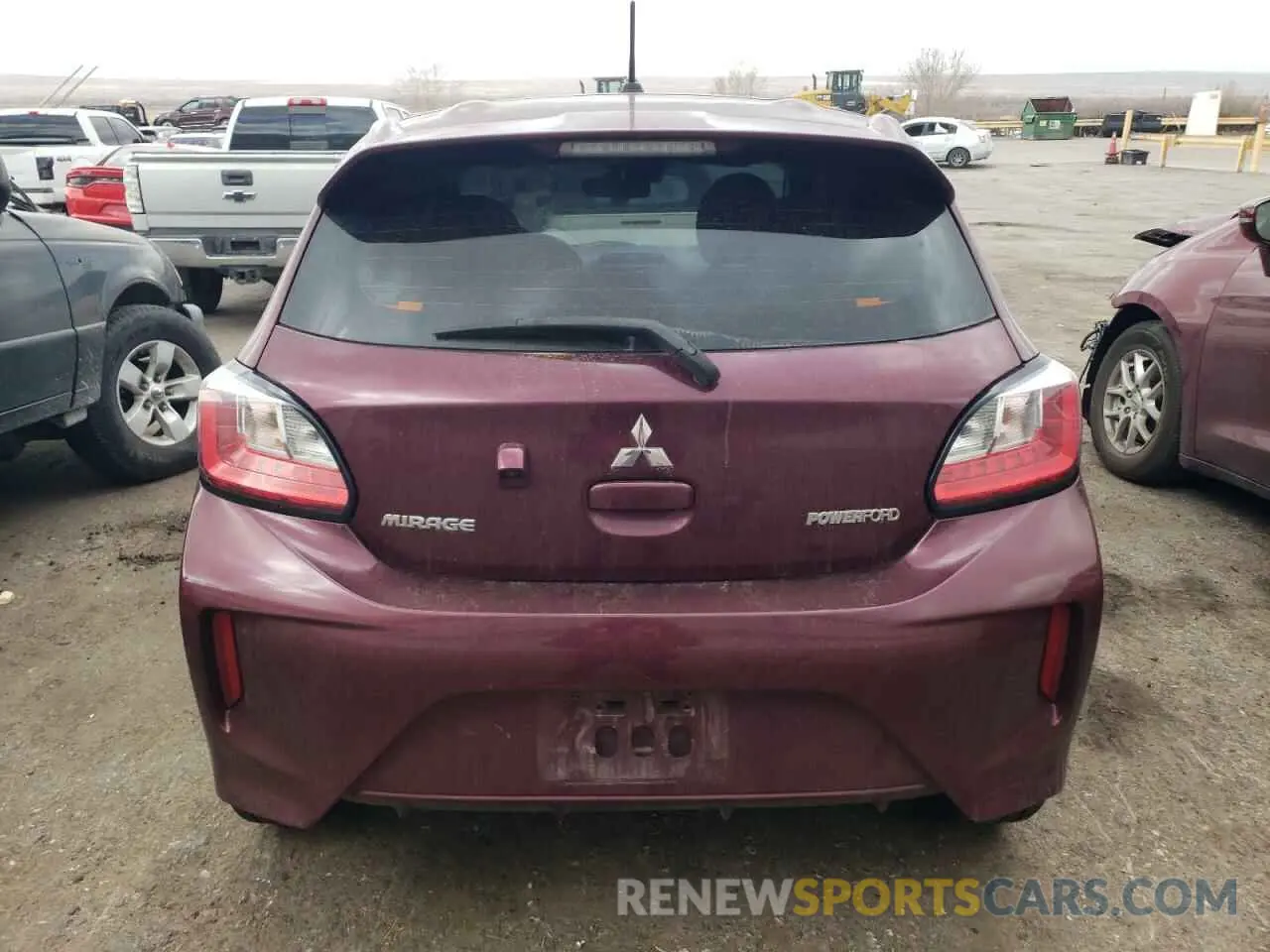 6 fotografías del automóvil dañado ML32AUHJ5MH010592 MITSUBISHI MIRAGE 2021