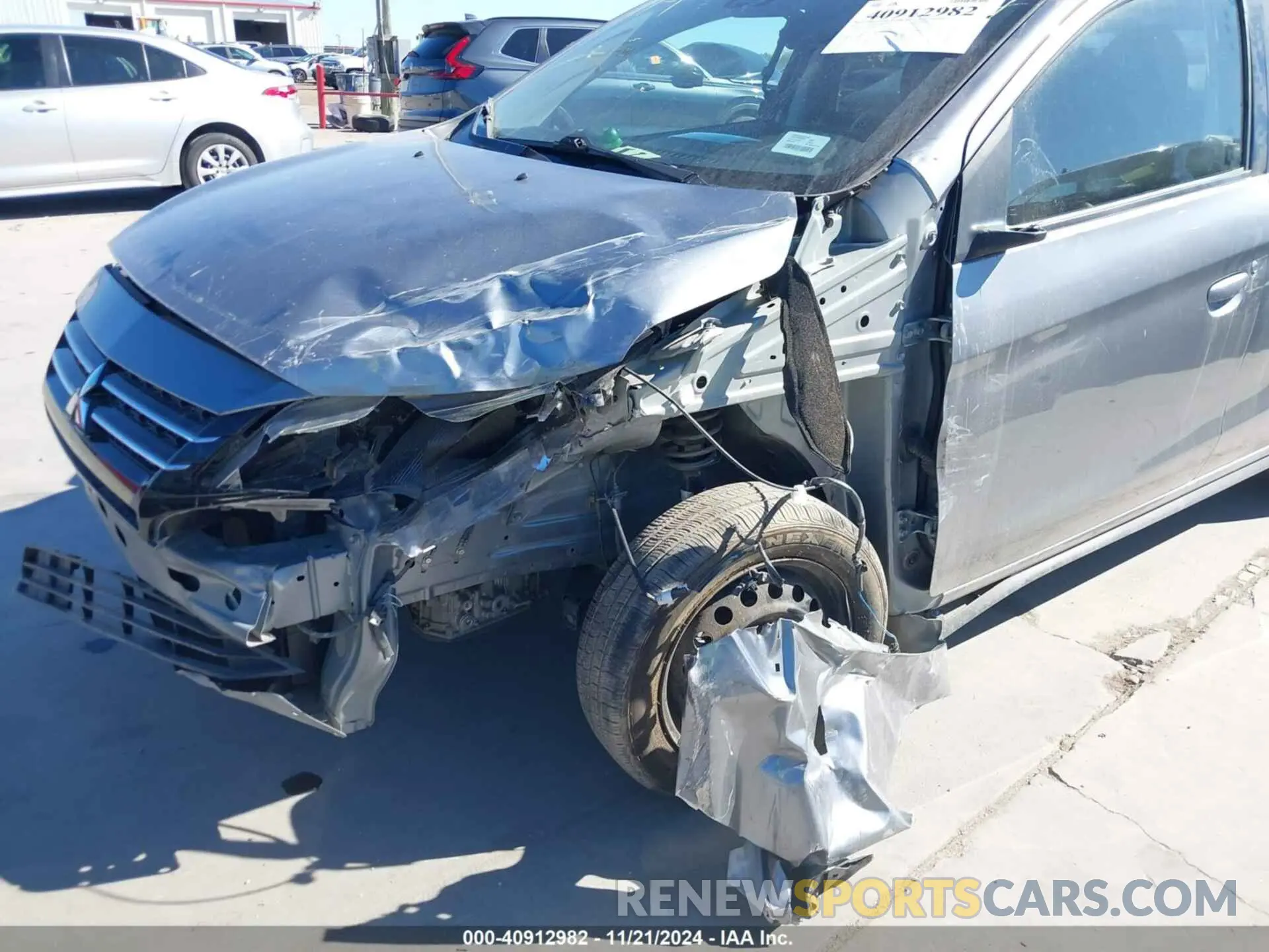 6 fotografías del automóvil dañado ML32AUHJ5MH012925 MITSUBISHI MIRAGE 2021