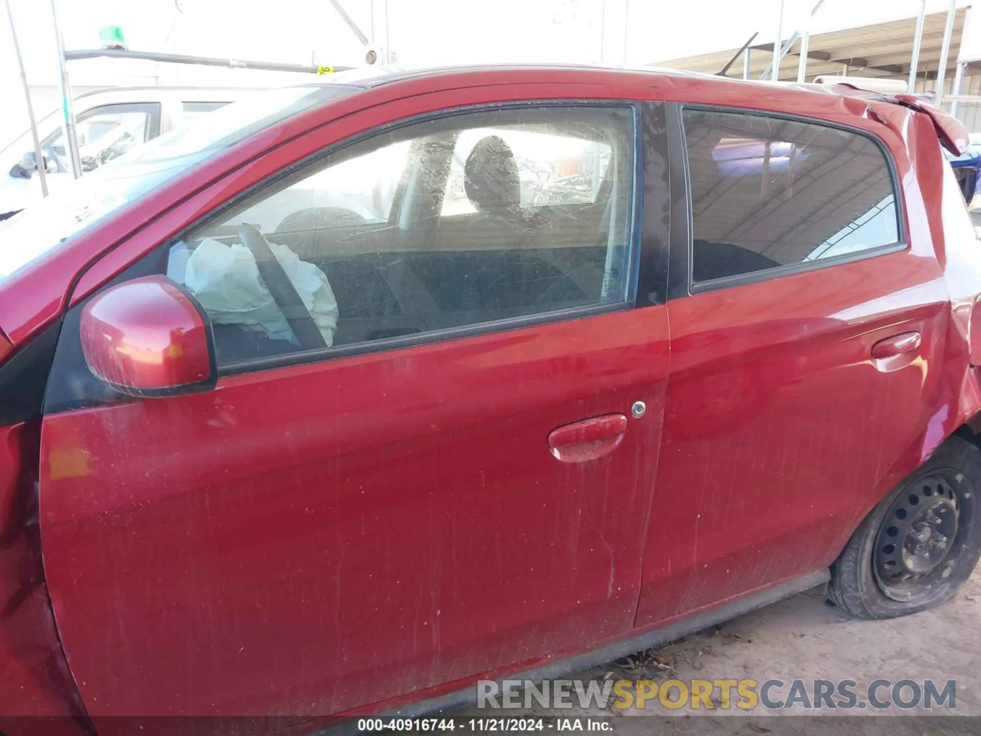 13 fotografías del automóvil dañado ML32AUHJ6MH009693 MITSUBISHI MIRAGE 2021