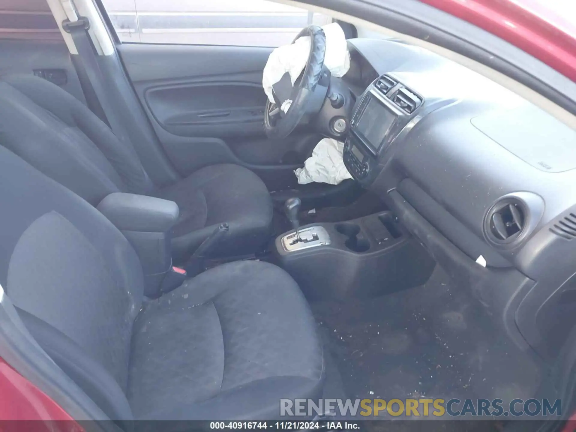 5 fotografías del automóvil dañado ML32AUHJ6MH009693 MITSUBISHI MIRAGE 2021