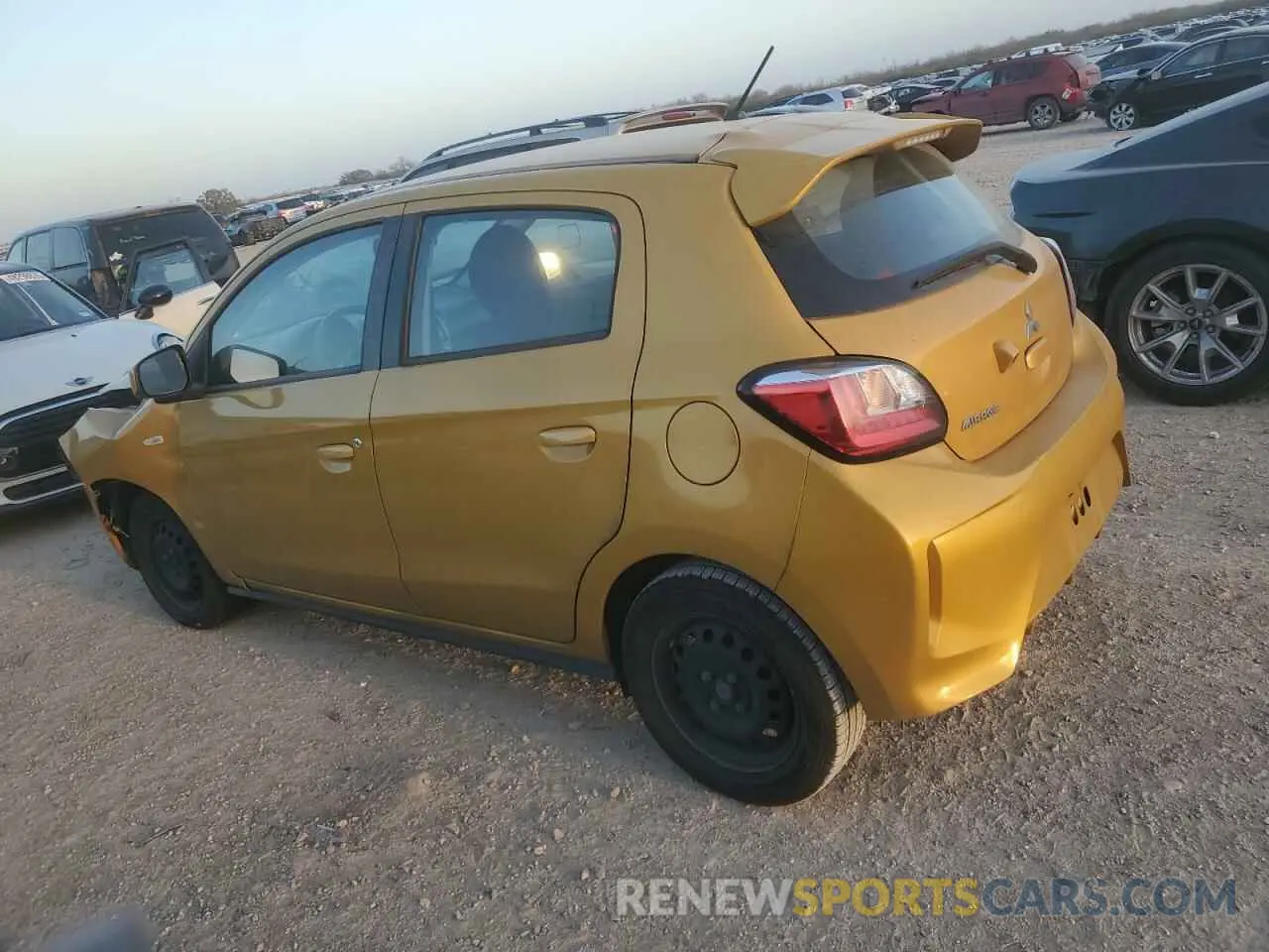 2 fotografías del automóvil dañado ML32AUHJ6MH010777 MITSUBISHI MIRAGE 2021