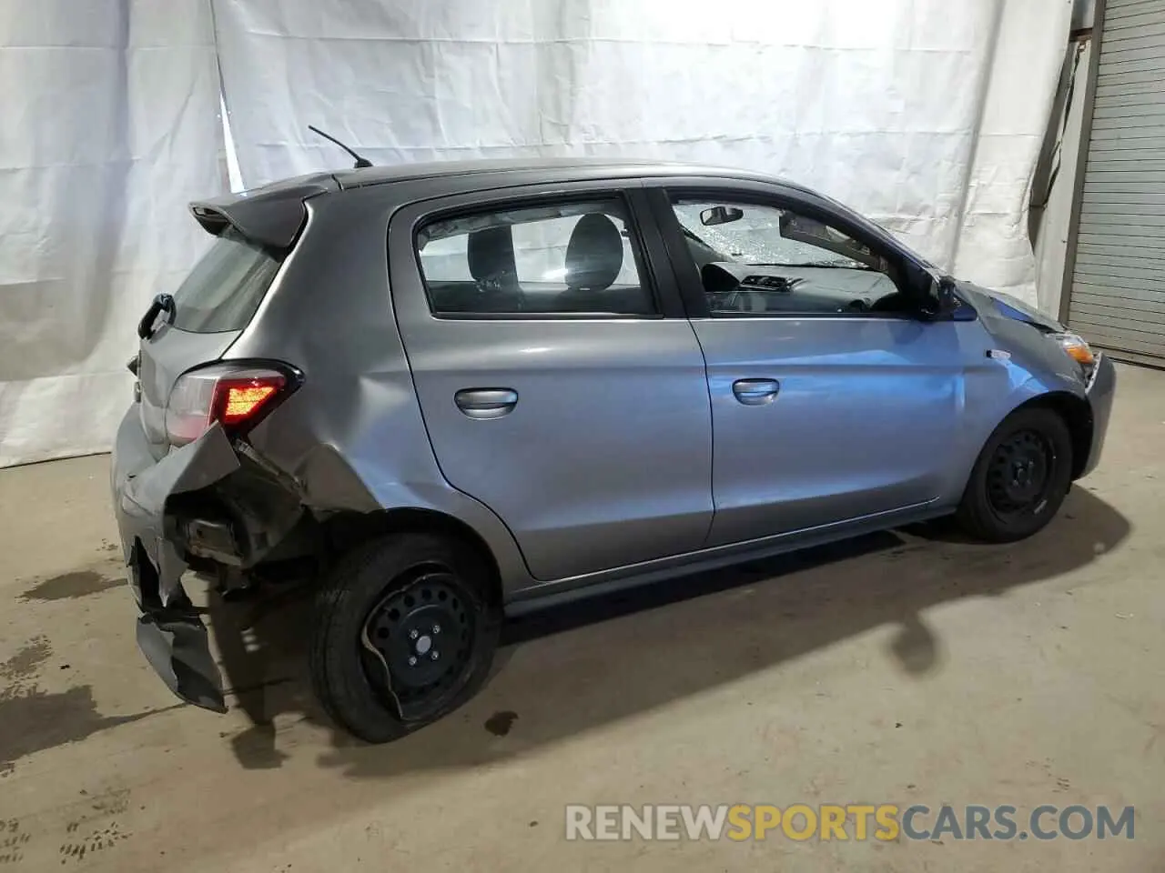 3 fotografías del automóvil dañado ML32AUHJ6MH011170 MITSUBISHI MIRAGE 2021