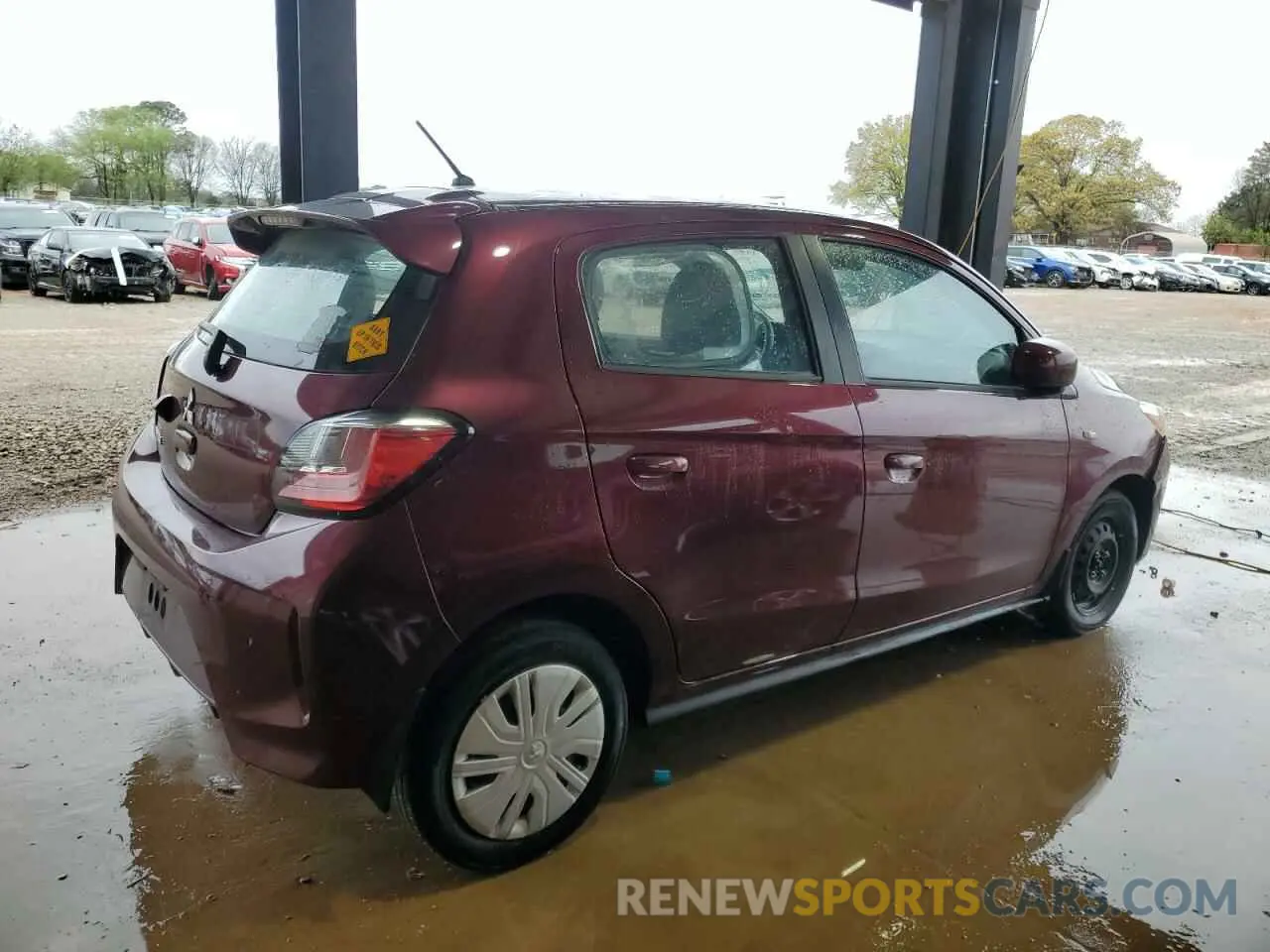 3 fotografías del automóvil dañado ML32AUHJ6MH011847 MITSUBISHI MIRAGE 2021