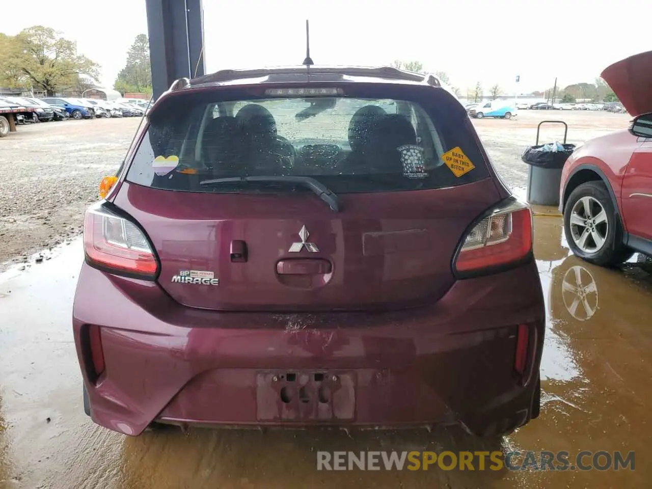 6 fotografías del automóvil dañado ML32AUHJ6MH011847 MITSUBISHI MIRAGE 2021