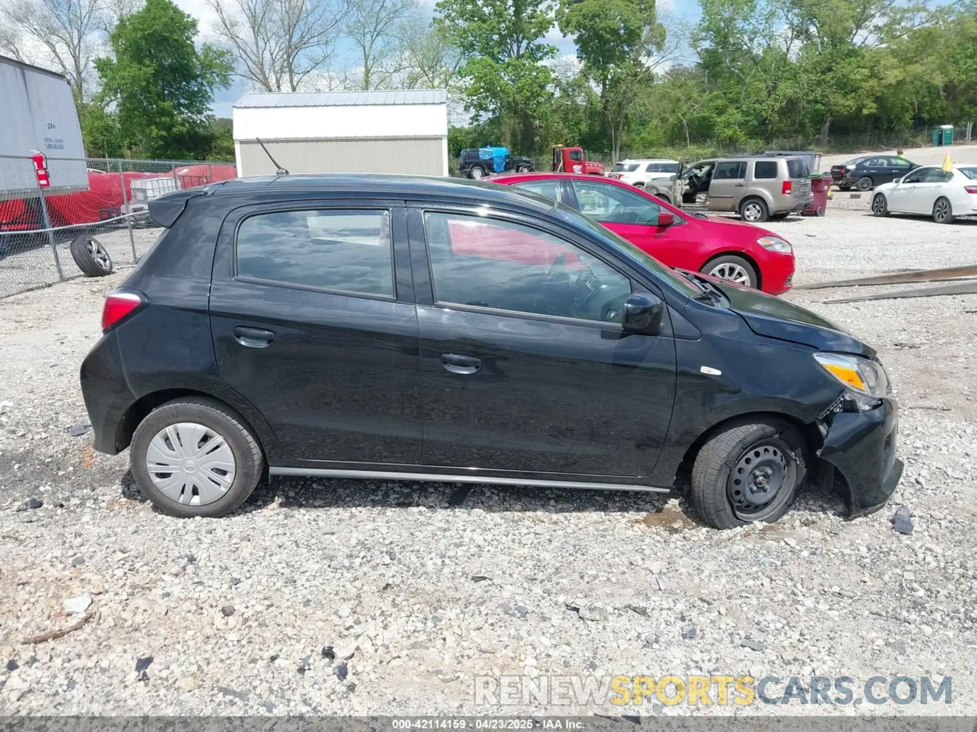 13 fotografías del automóvil dañado ML32AUHJ6MH012237 MITSUBISHI MIRAGE 2021