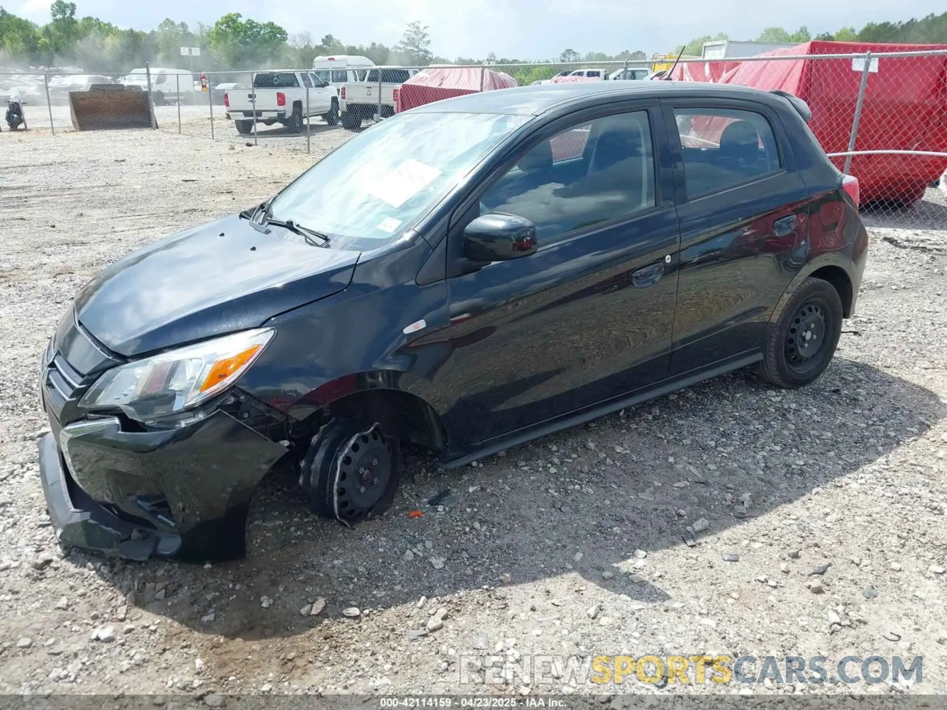2 fotografías del automóvil dañado ML32AUHJ6MH012237 MITSUBISHI MIRAGE 2021