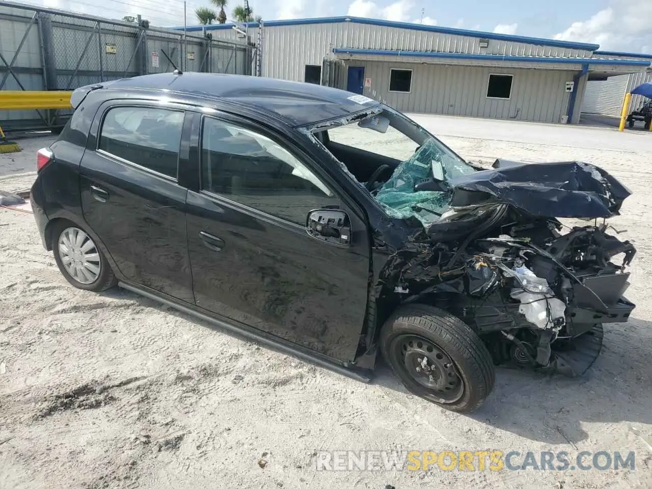 4 fotografías del automóvil dañado ML32AUHJ6MH012612 MITSUBISHI MIRAGE 2021