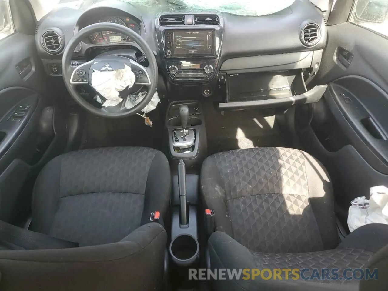 8 fotografías del automóvil dañado ML32AUHJ6MH012612 MITSUBISHI MIRAGE 2021