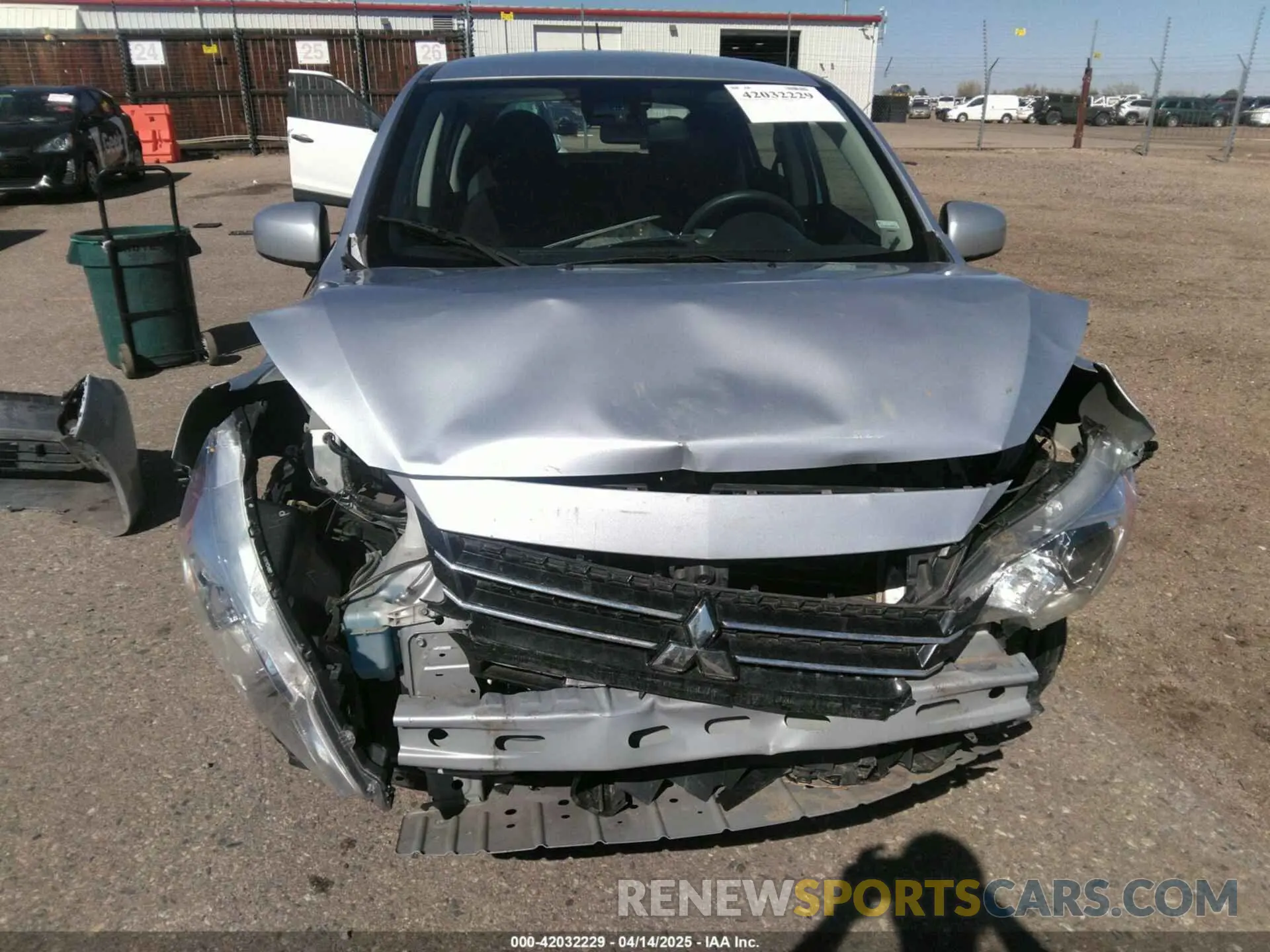 6 fotografías del automóvil dañado ML32AUHJ6MH014330 MITSUBISHI MIRAGE 2021