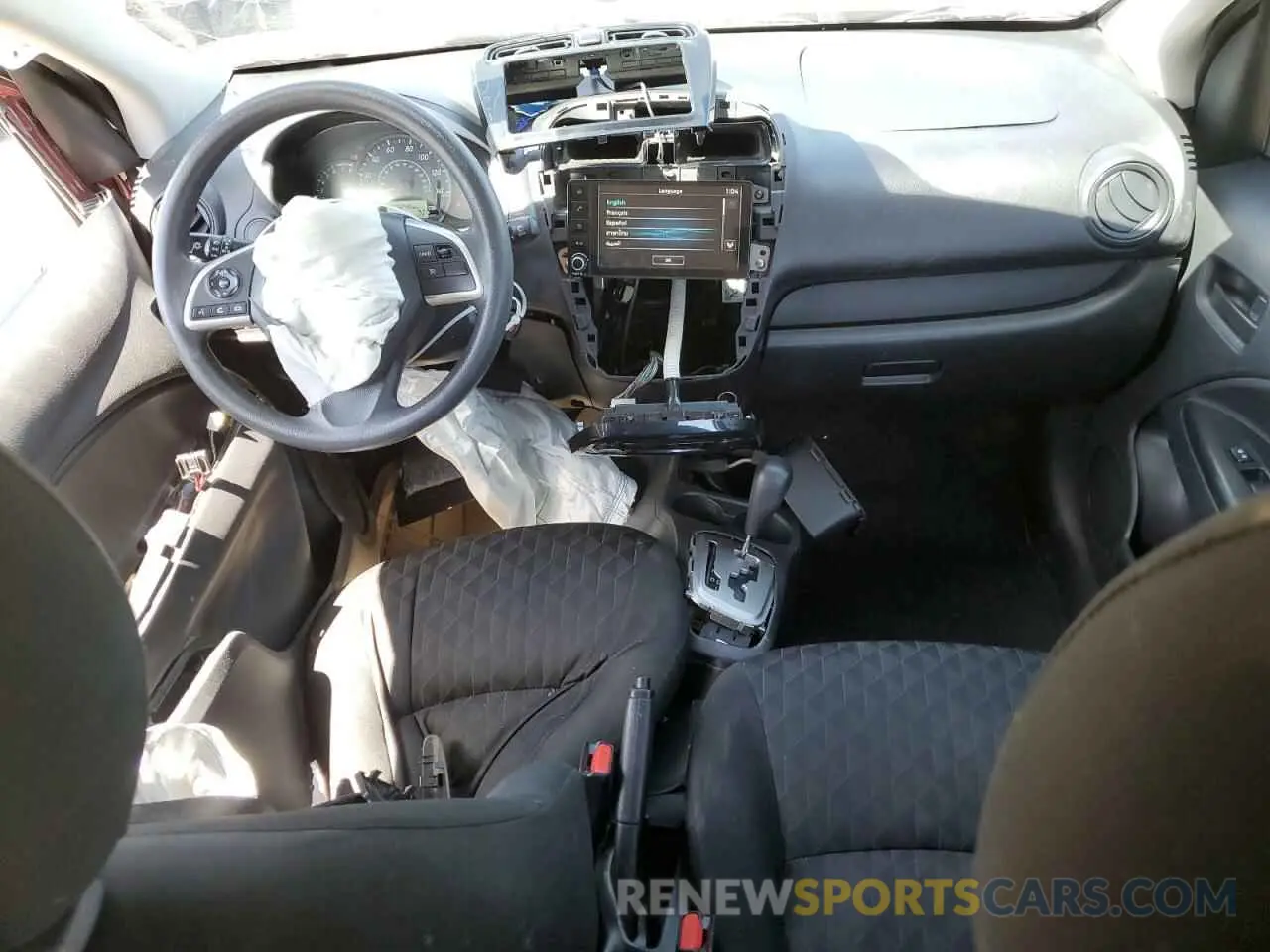 8 fotografías del automóvil dañado ML32AUHJ7MH007810 MITSUBISHI MIRAGE 2021