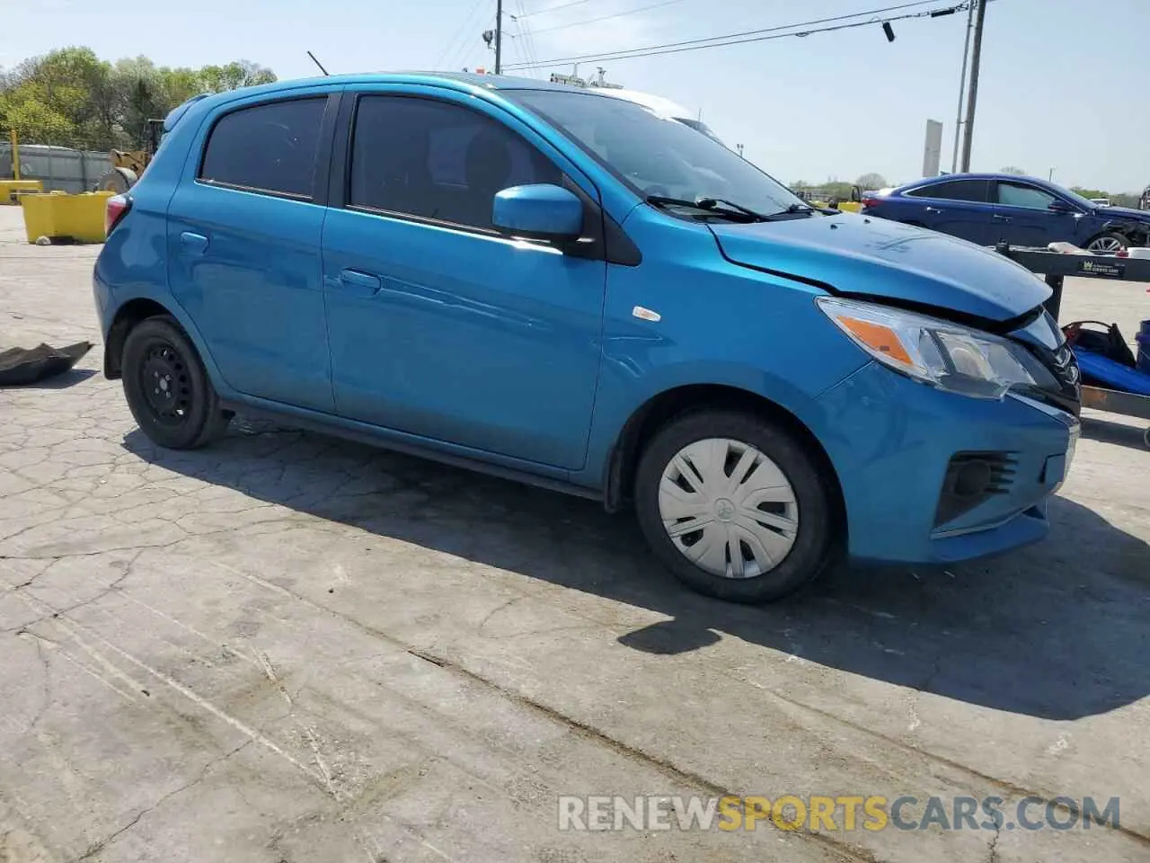 4 fotografías del automóvil dañado ML32AUHJ7MH011372 MITSUBISHI MIRAGE 2021