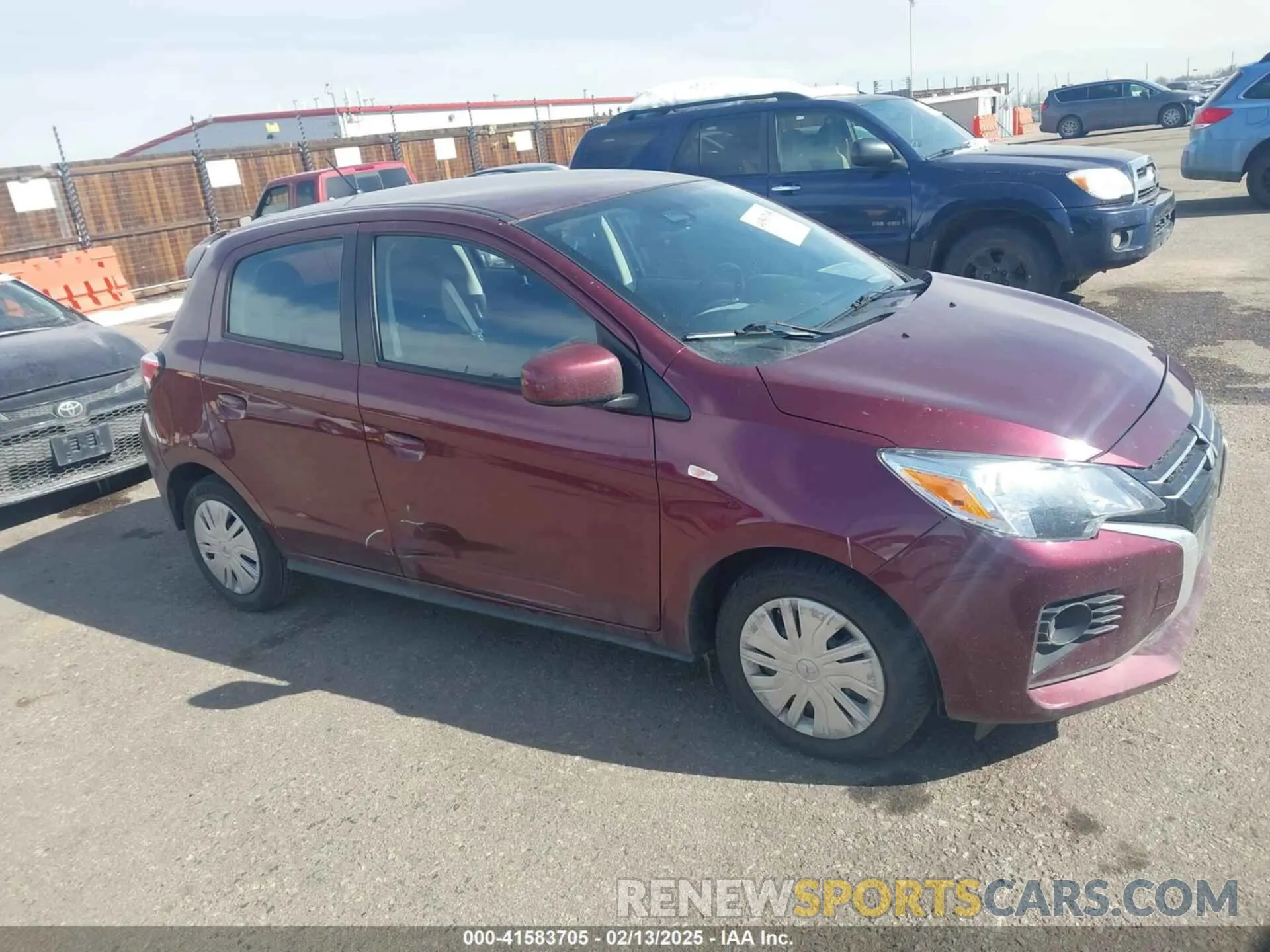 1 fotografías del automóvil dañado ML32AUHJ7MH012747 MITSUBISHI MIRAGE 2021