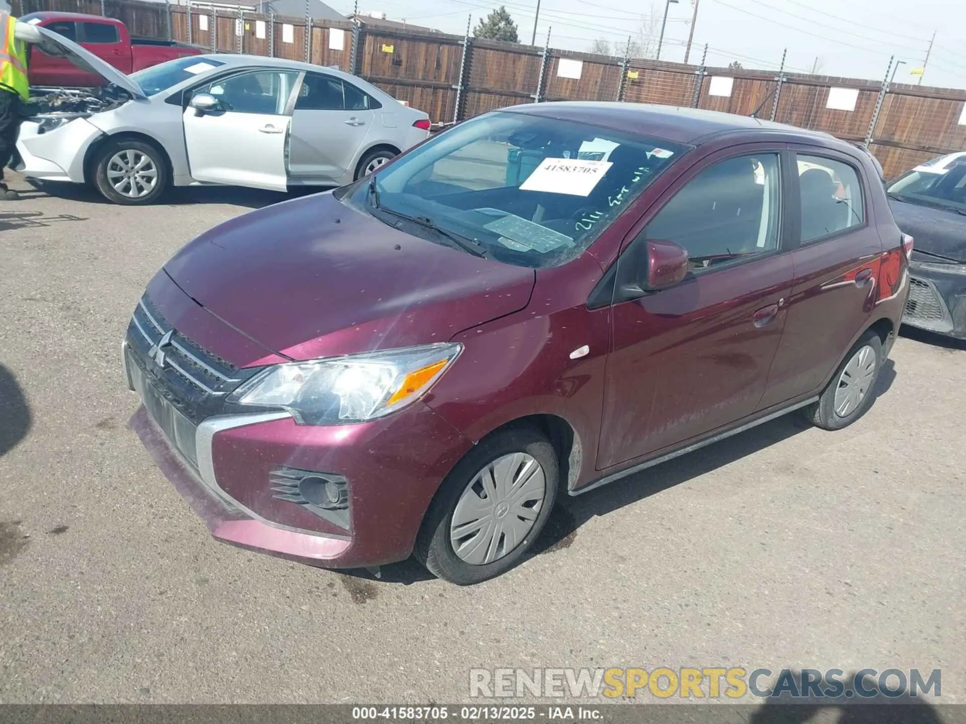 2 fotografías del automóvil dañado ML32AUHJ7MH012747 MITSUBISHI MIRAGE 2021