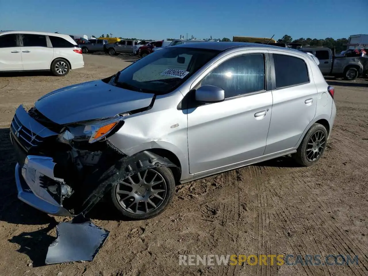 1 fotografías del automóvil dañado ML32AUHJ7MH012750 MITSUBISHI MIRAGE 2021