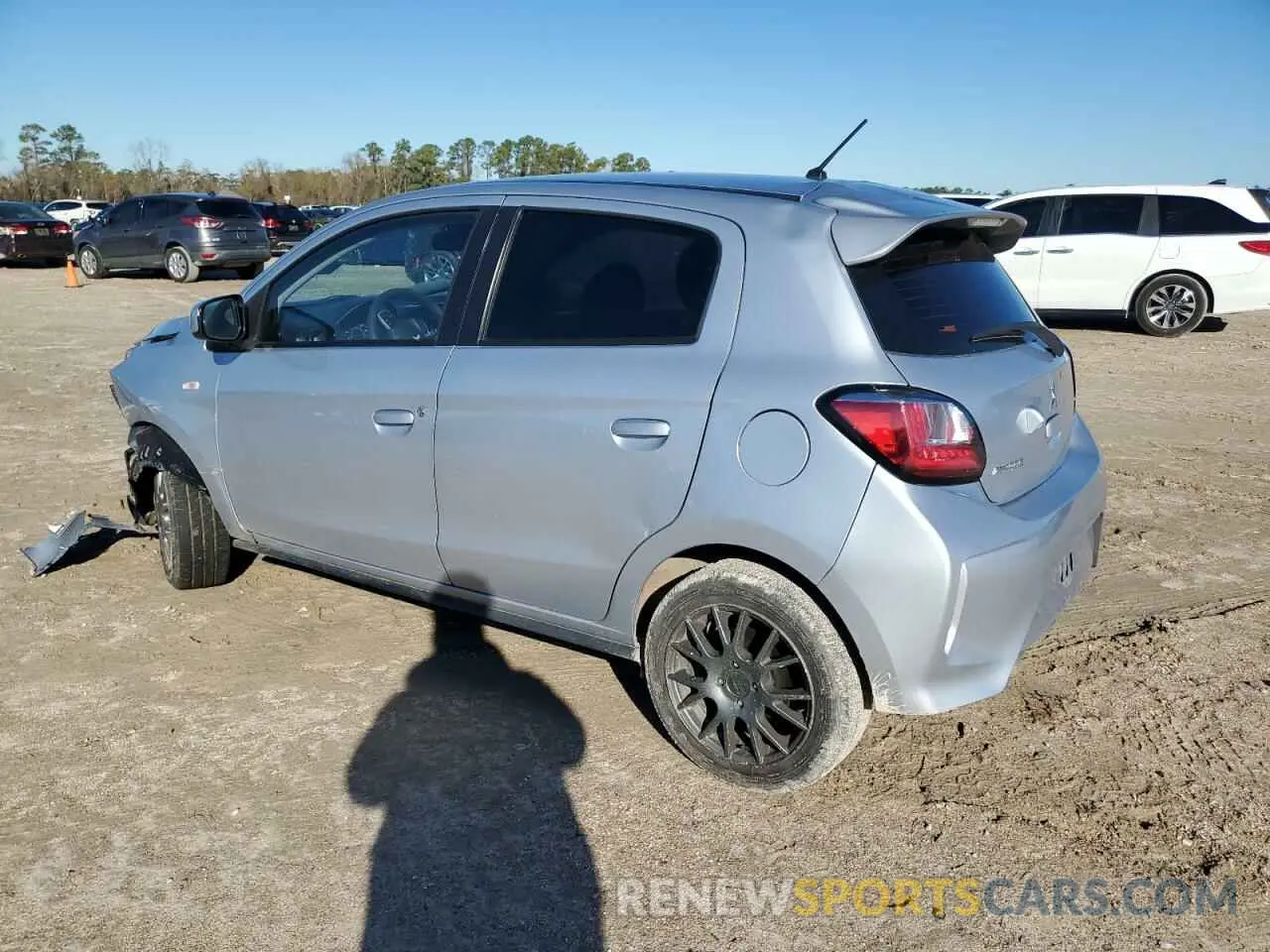 2 fotografías del automóvil dañado ML32AUHJ7MH012750 MITSUBISHI MIRAGE 2021