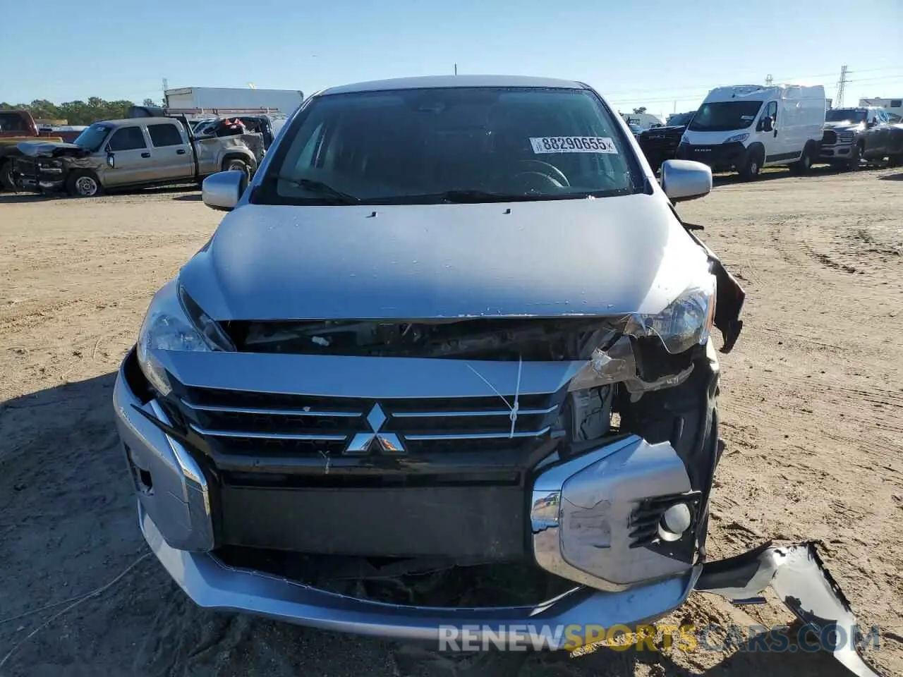 5 fotografías del automóvil dañado ML32AUHJ7MH012750 MITSUBISHI MIRAGE 2021