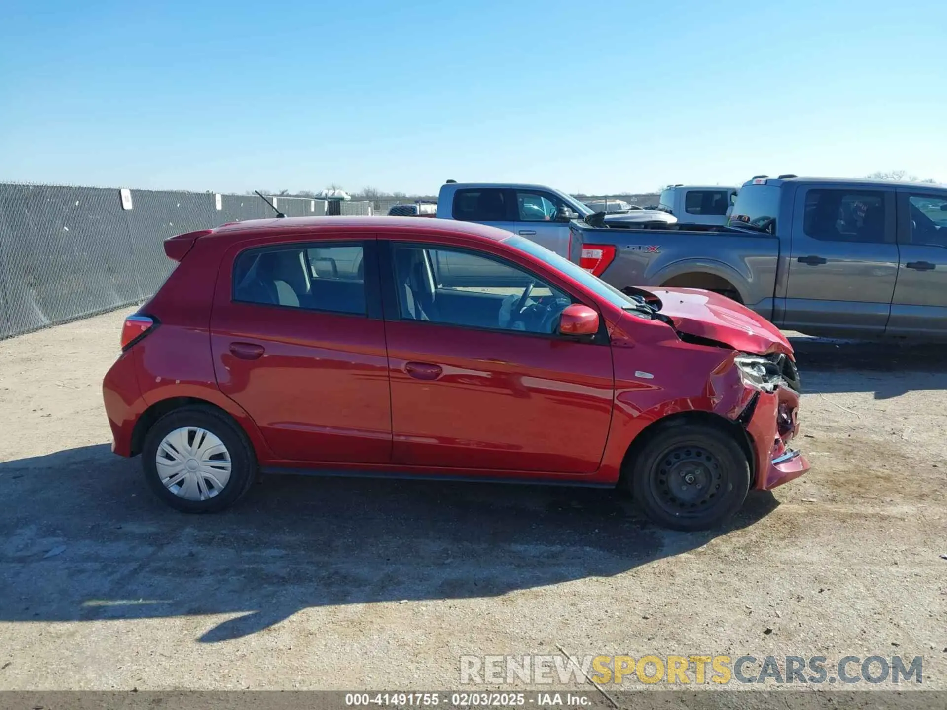 13 fotografías del automóvil dañado ML32AUHJ7MH012926 MITSUBISHI MIRAGE 2021
